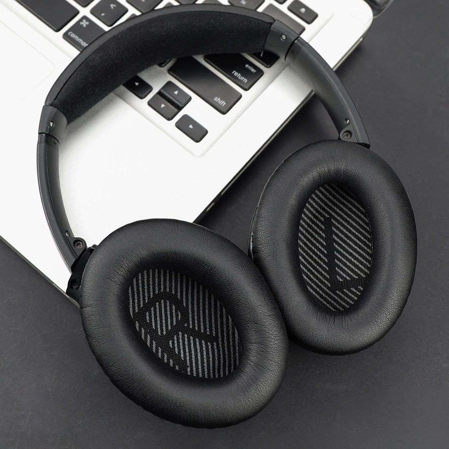 Almohadillas SoloWIT Negro Alta Densidad para Bose QuietComfort 35 y 35II Auriculares