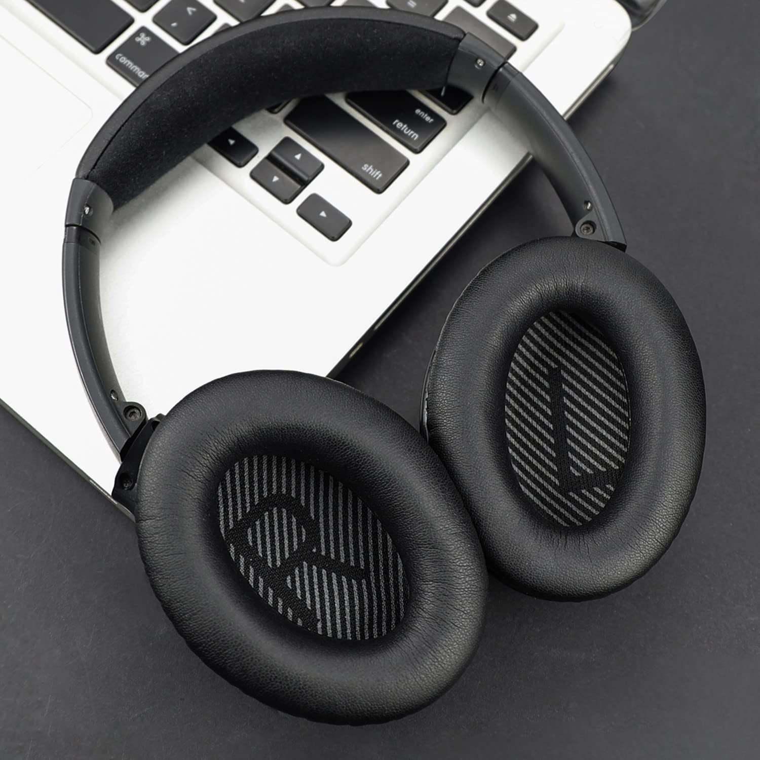 Almohadillas SoloWIT Negro Alta Densidad para Bose QuietComfort 35 y 35II Auriculares