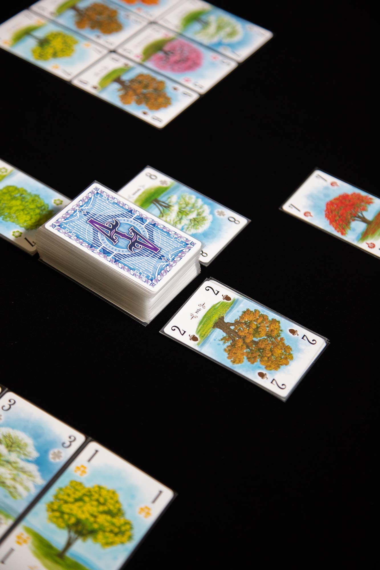 Juego de Cartas Strategy Arboretum Renegade Game Studios Que desafía a 2 a 4 Jugadores para Crear el jardín más Hermoso