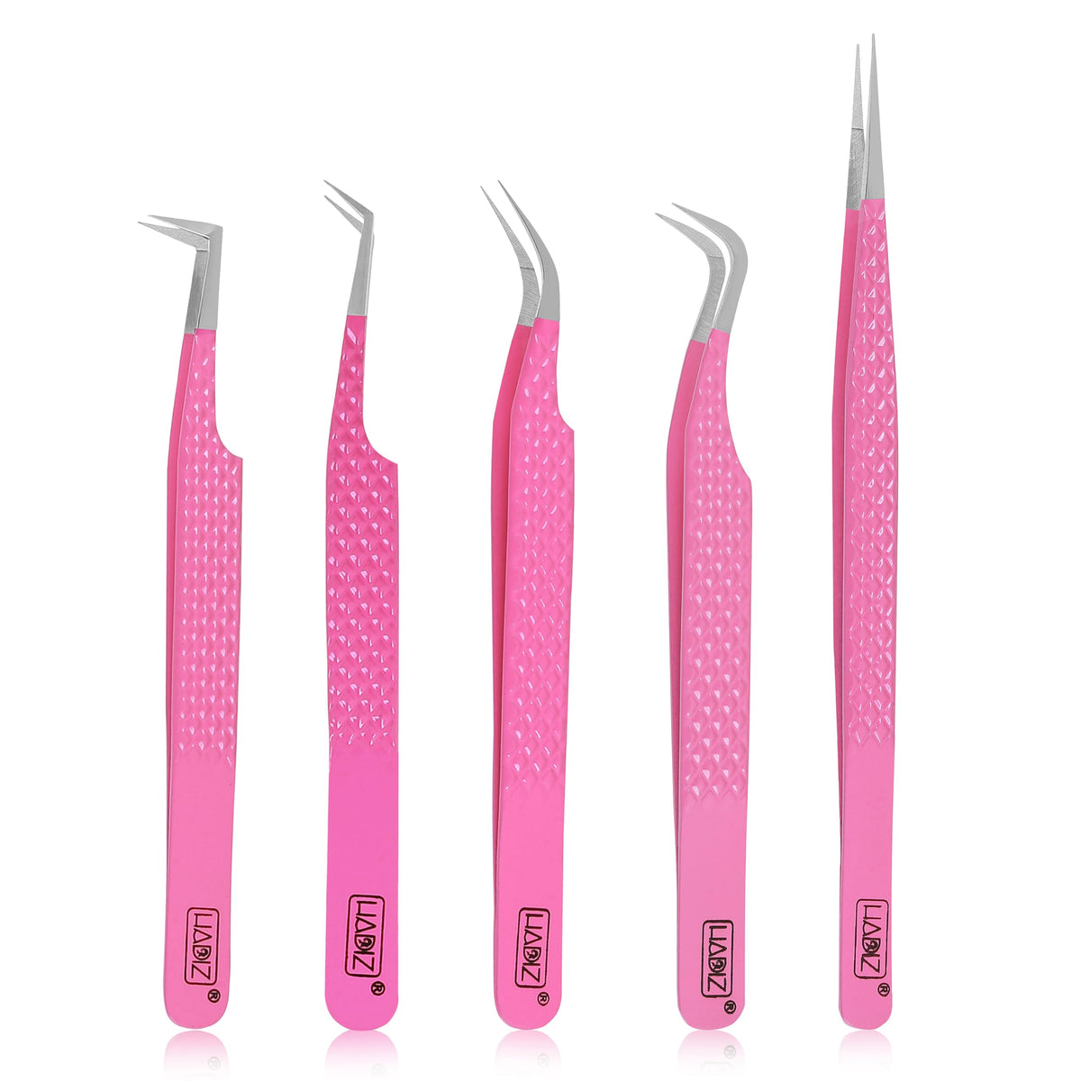 HADIZ Fabir Tip - Pinzas para extensión de pestañas (acero japonés)