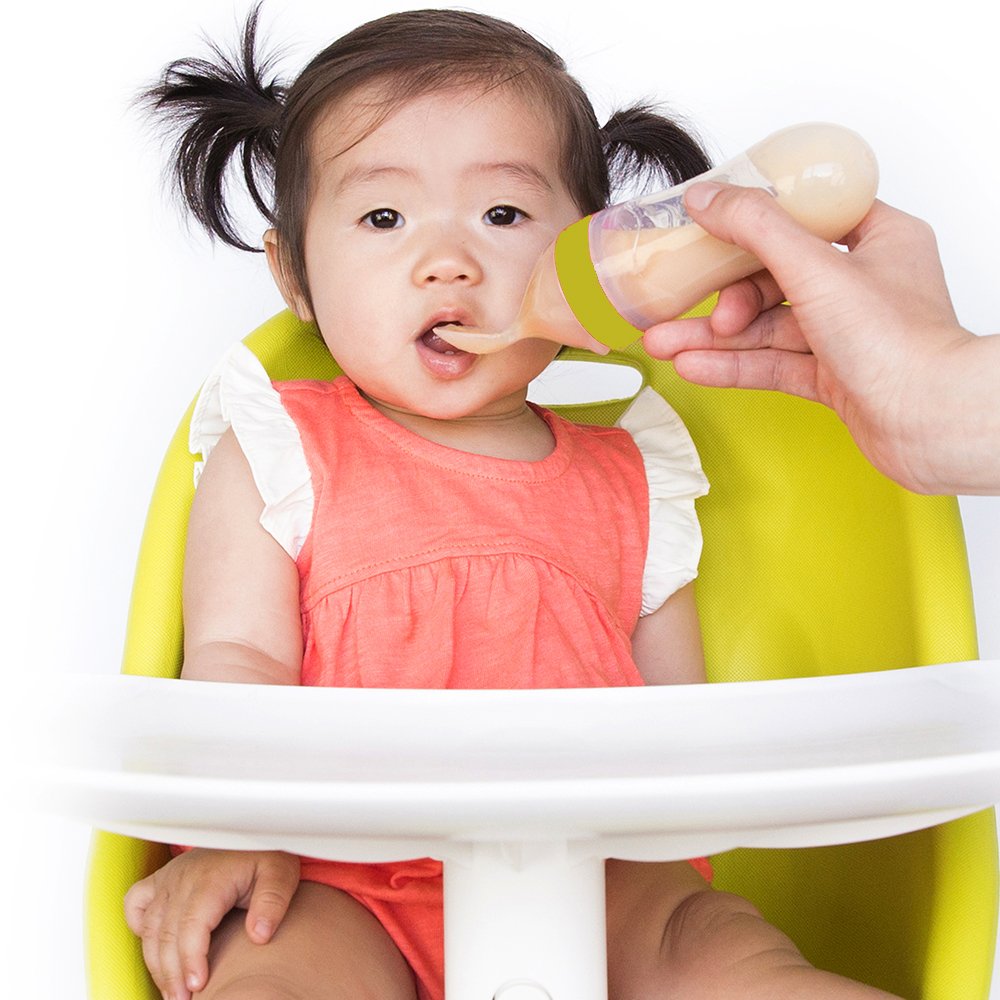 Alimentador de Silicona Nuby Natural Touch 90 ml para Viajes para Bebé