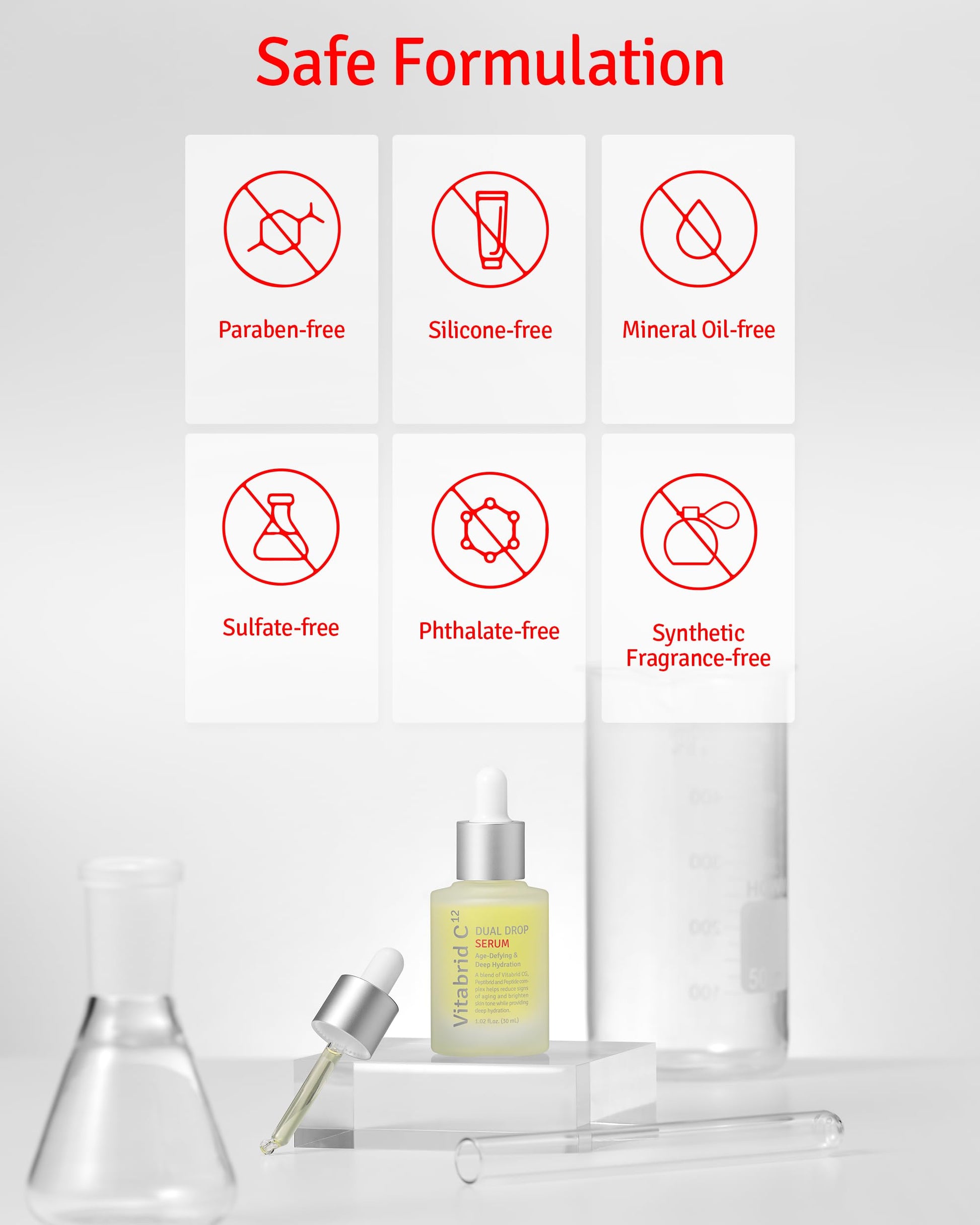 VERSAINSECT 12 Dual Drop Serum, Vitamin C Serum for Face with Hyaluronic Acid & Peptide Complex | High Potent Vit C Serum for Dark Spots, Fine Lines, Wrinkles 1.01 fl oz