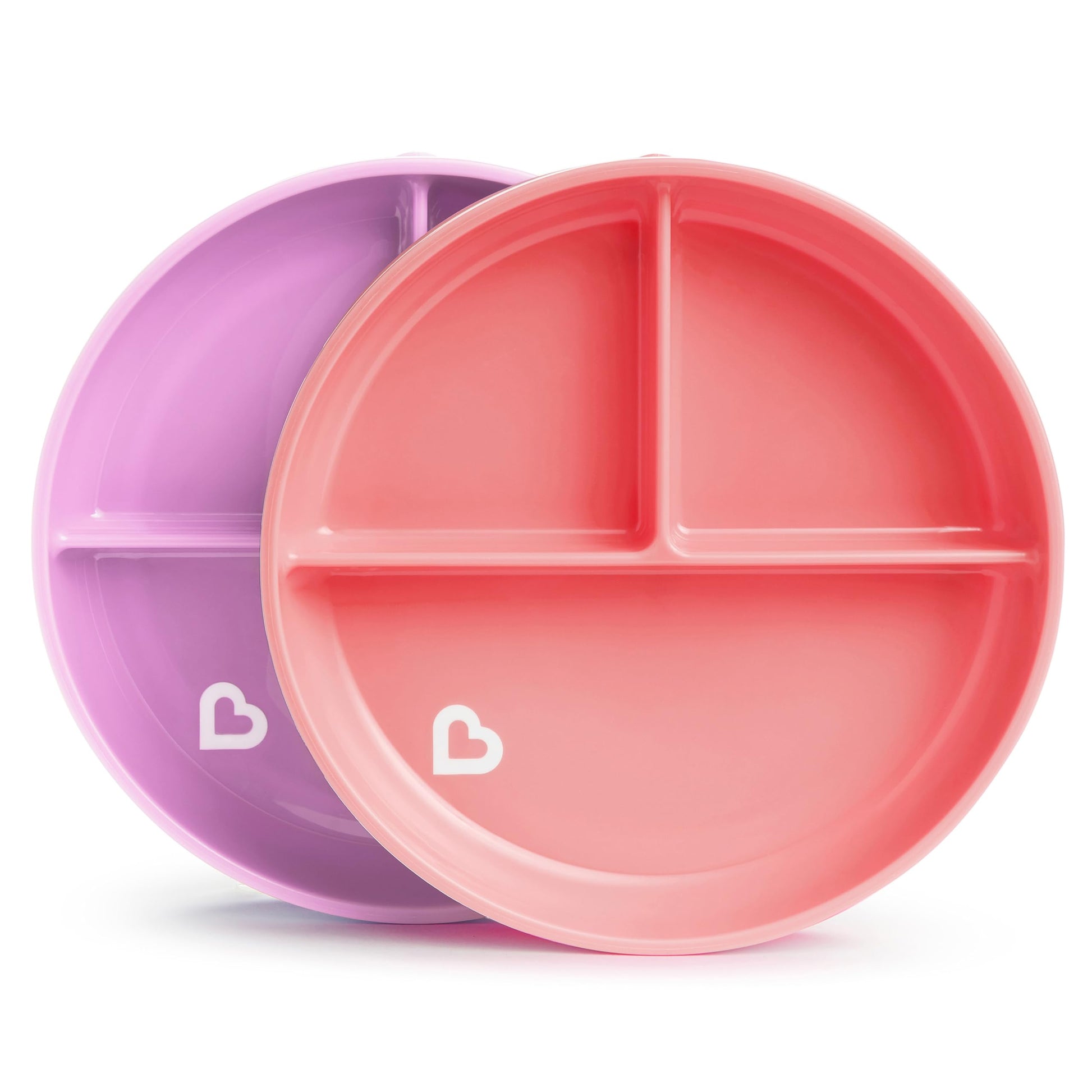Platos De Succión Dividida Munchkin Azul Verde Para Niños Pequeños