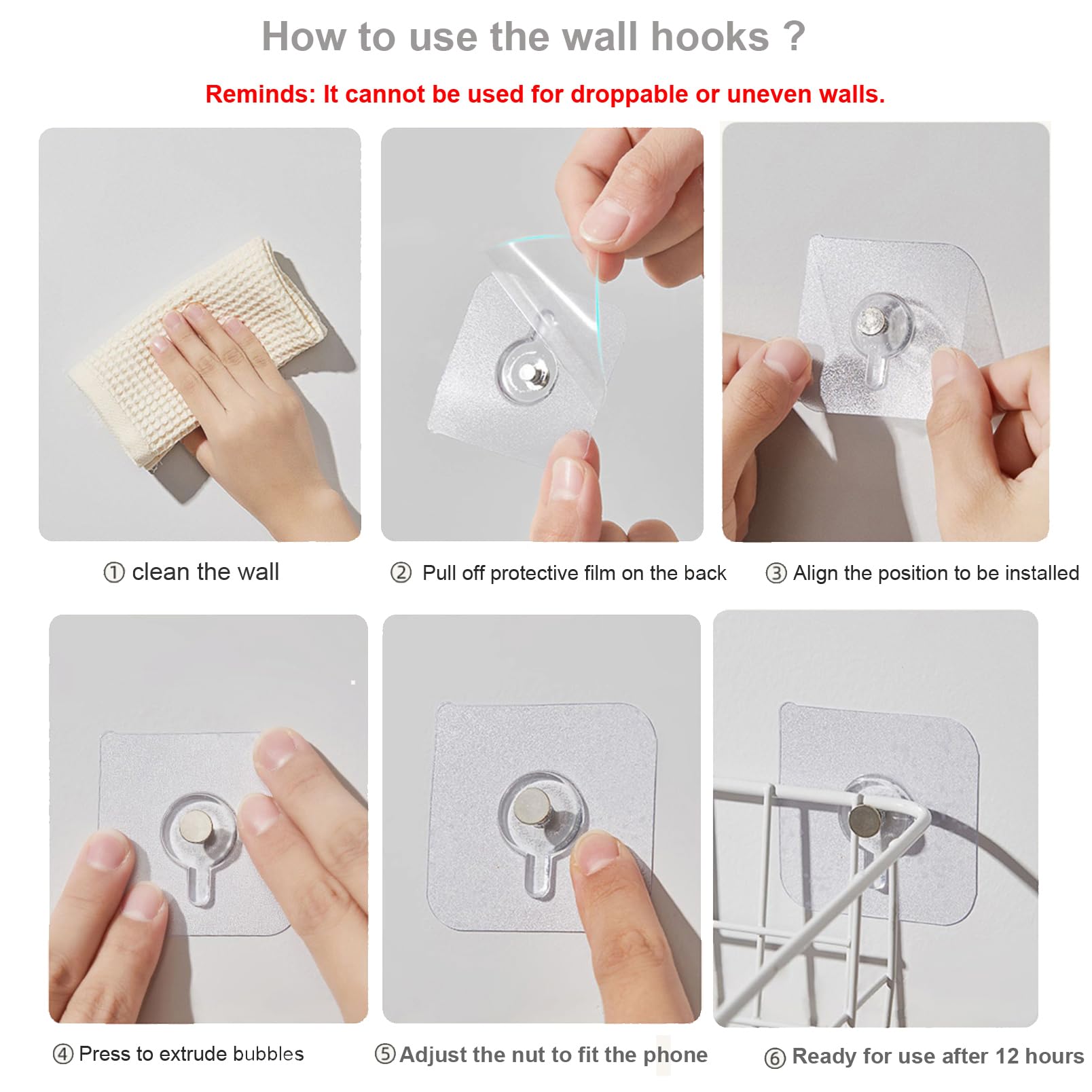 Artisam - Teléfonos fijos para el hogar, teléfono fijo de pared con cable, teléfono retro para el hogar para personas mayores, diseño básico, no requiere alimentación AC, montable en pared (rojo)