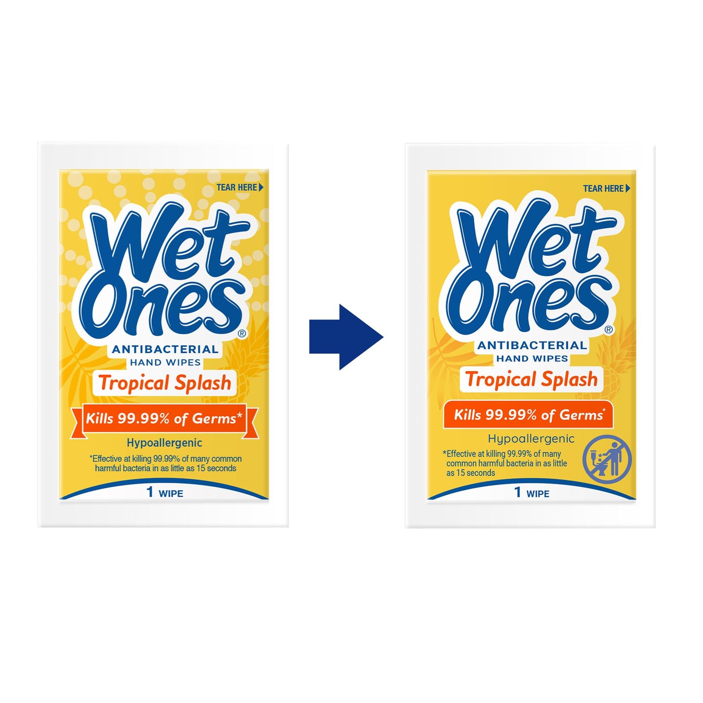 Wet Ones Toallitas antibacterianas para manos y rostros, Aroma Cítrico