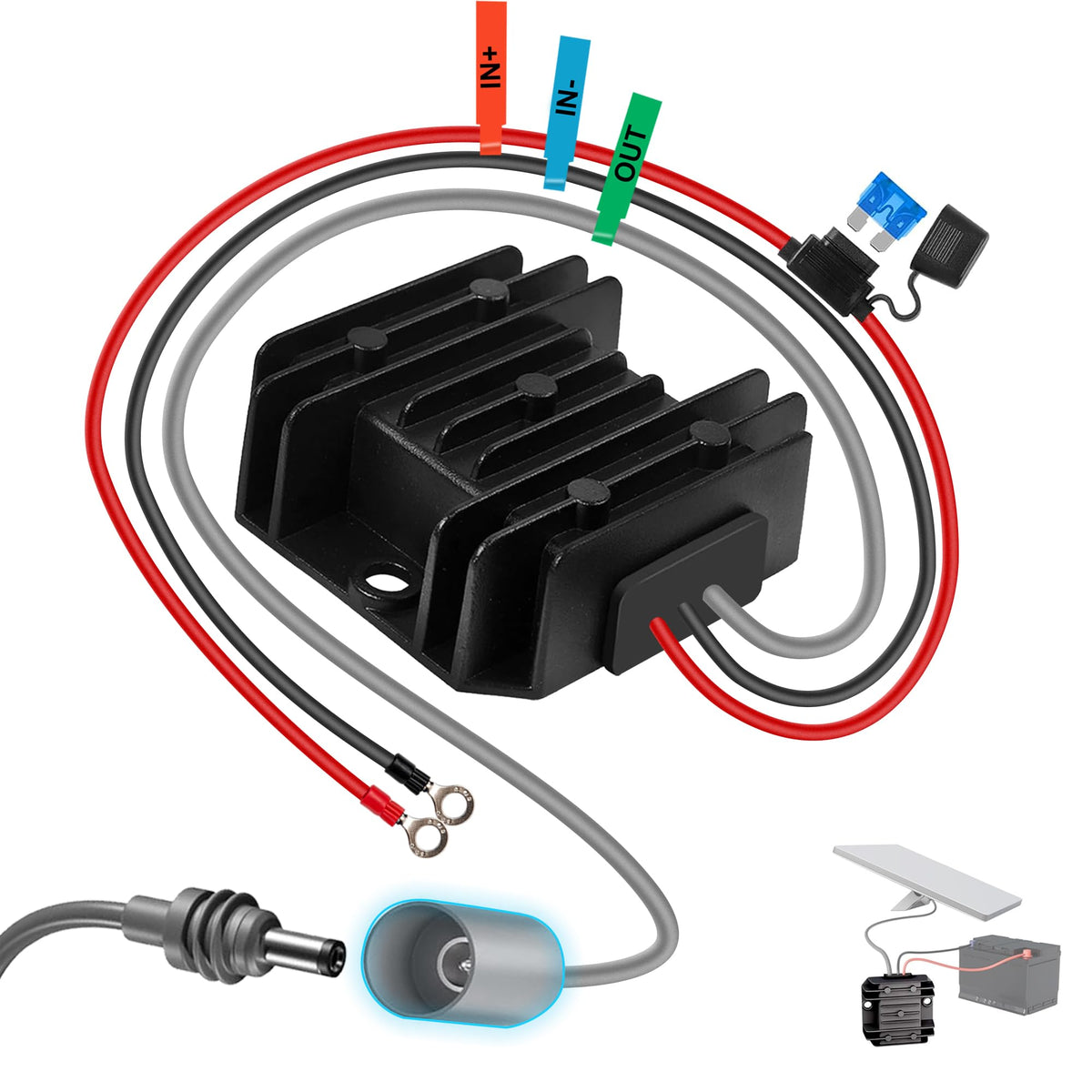 Convertidor Impermeable de Energía Starlink para Conectividad a Internet Estable en Vehículos y Camping