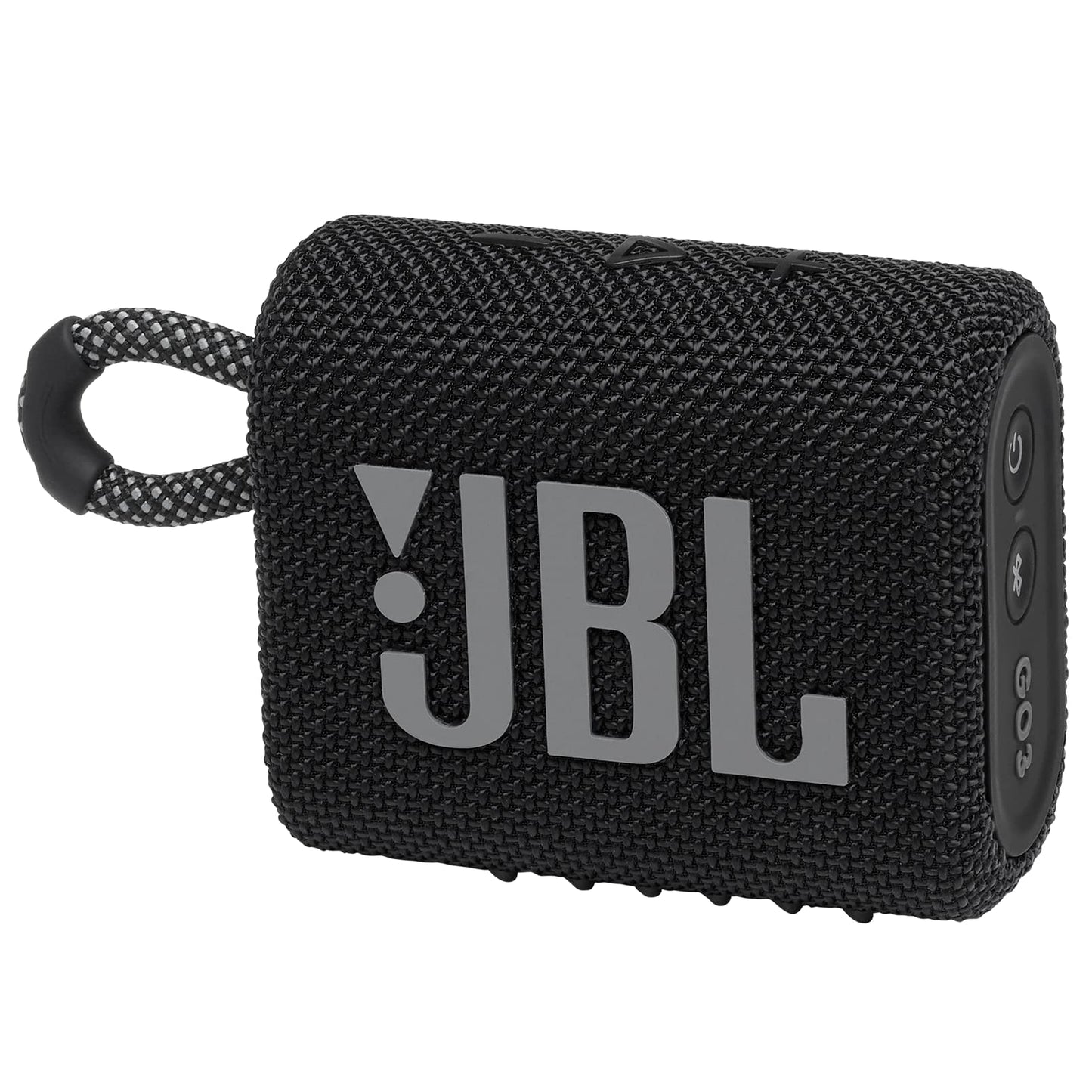 JBL Go 3 Bocina Portátil Bluetooth, 4.2 W de Potencia, Reproducción 5 Horas, Resistente al Agua y al Polvo IP67 - Negro
