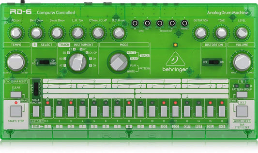 Behringer RD-6-LM Máquina de tambor analógica - Lima translúcida