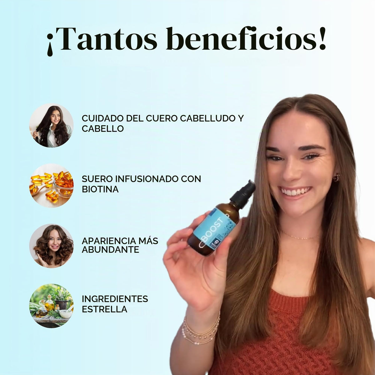 Sérum Espesante Maple Holistics Romero y Menta Crecimiento Capilar