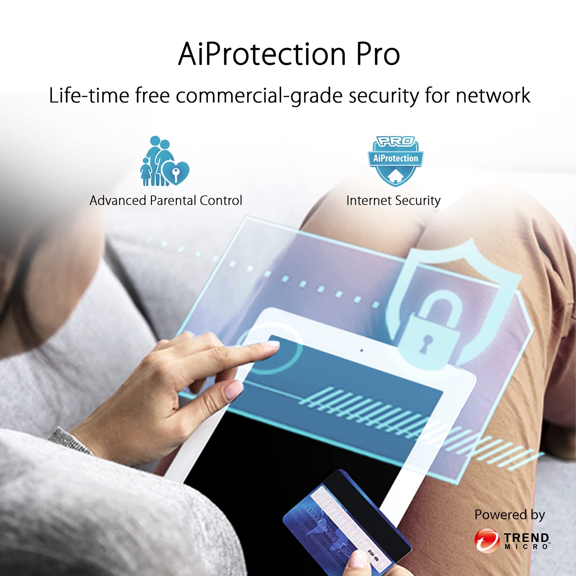 Router Mesh Asus ZenWiFi ET8 tri-band WiFi 6E Cobertura Extensa Fácil Configuración