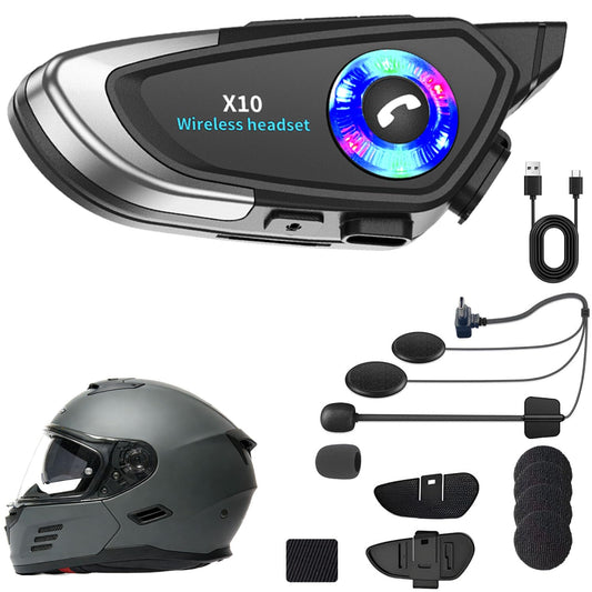 Audífonos Bluetooth para Casco 5.4 con Reducción de Ruido e Impermeable