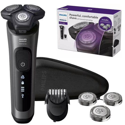 Afeitadora Eléctrica Philips SenseIQ Recargable Inalámbrica Húmedo/Seco con Recortadora para Hombre