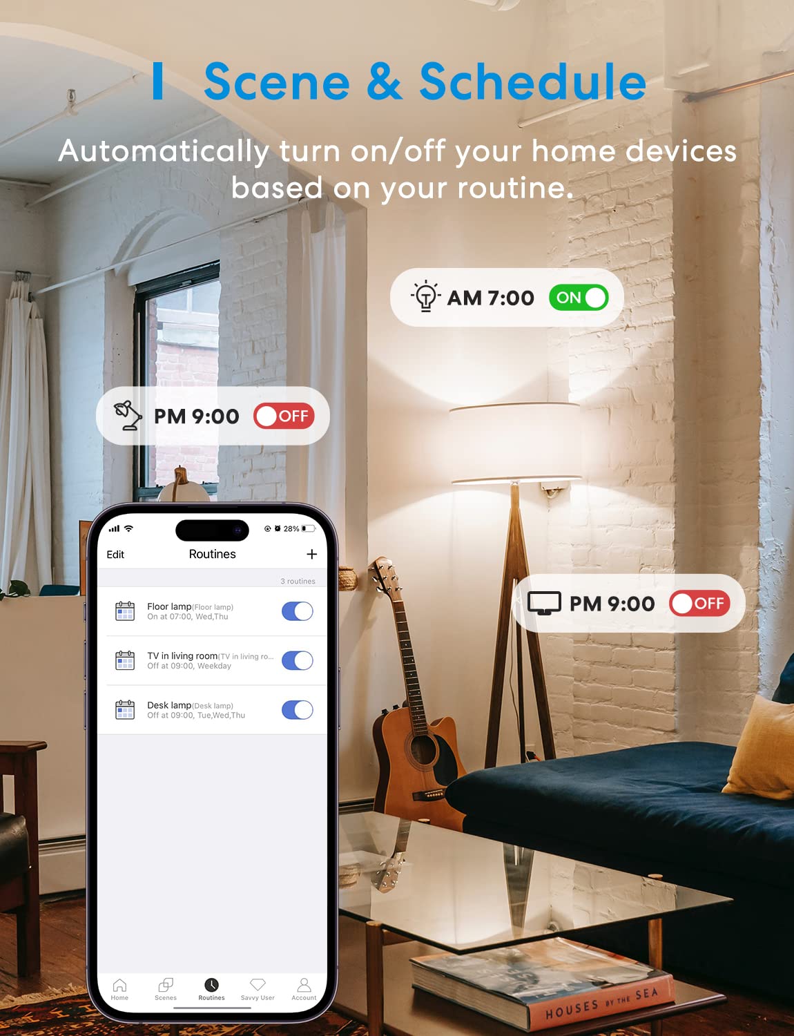meross Tira de alimentación inteligente compatible con Apple HomeKit, Siri, Alexa, Google Home y SmartThings, protector de sobretensión WiFi con 4 salidas de CA, 4 puertos USB y cable de extensión de 6 pies, control de voz y control remoto