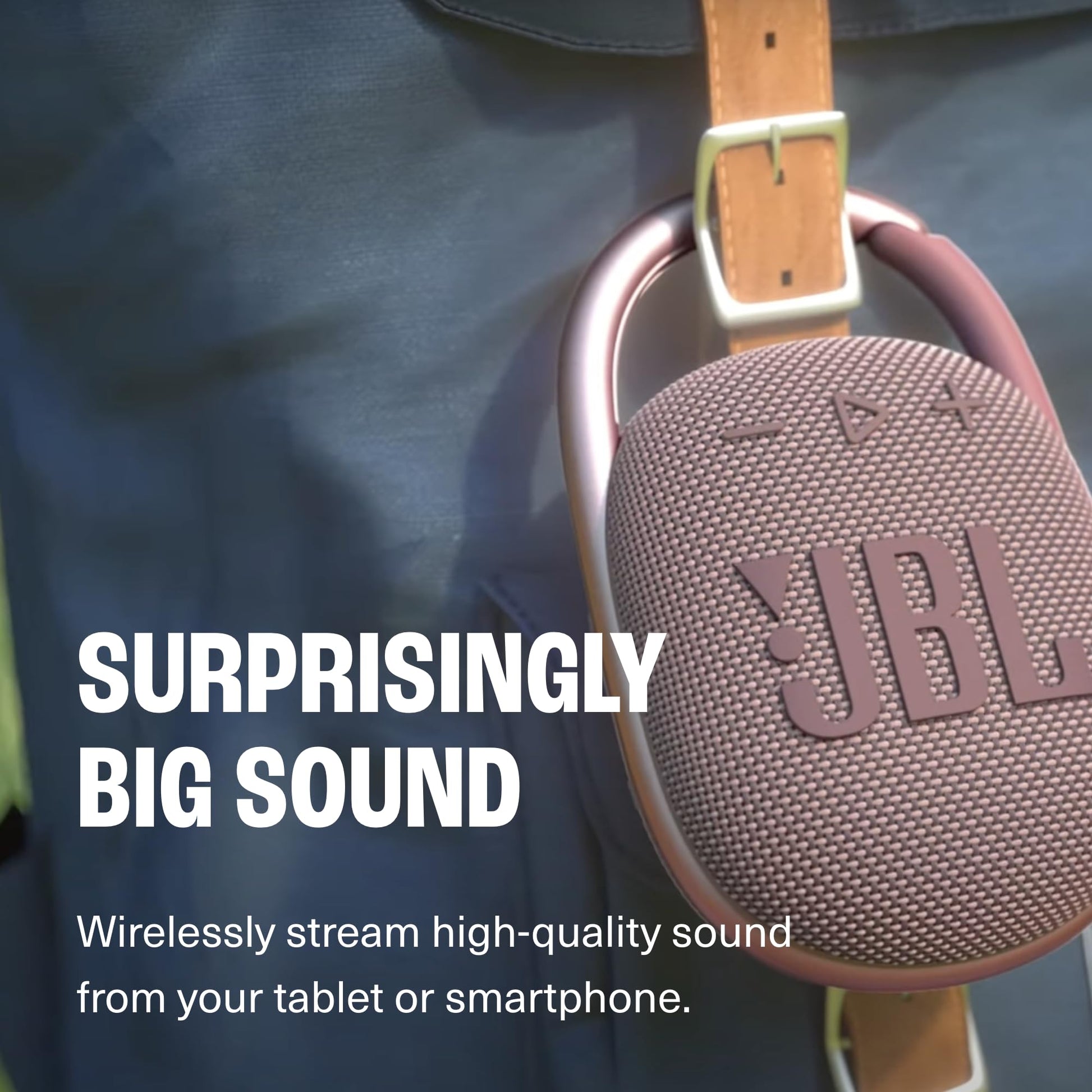 JBL Clip 4 Altavoz portátil con Bluetooth, batería integrada, función Impermeable y Resistente al Polvo - Negro (JBLCLIP4BLKAM) (Reacondicionado)