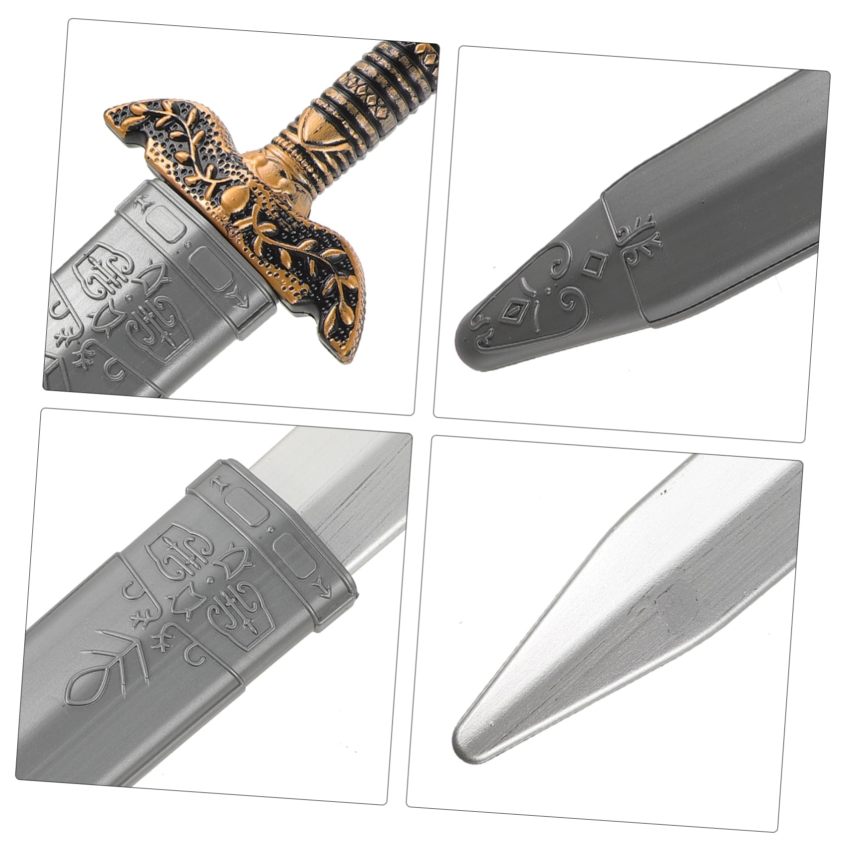 Kisangel Juguete de Accesorios de Halloween Espada Medieval Juguetes sensoriales Juguete de Fiesta Espadas de Fiesta de Halloween portátil Espada Romana Suministros