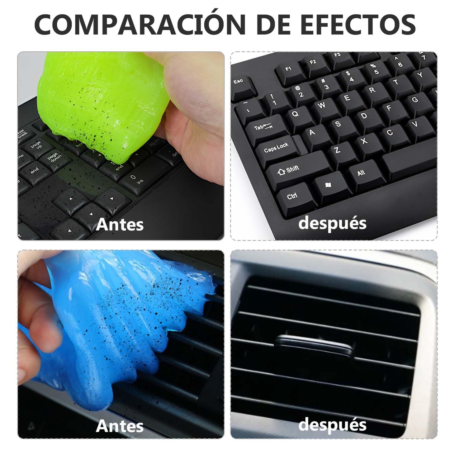 Gel Limpiador Automóviles Universal para Grietas y Polvo