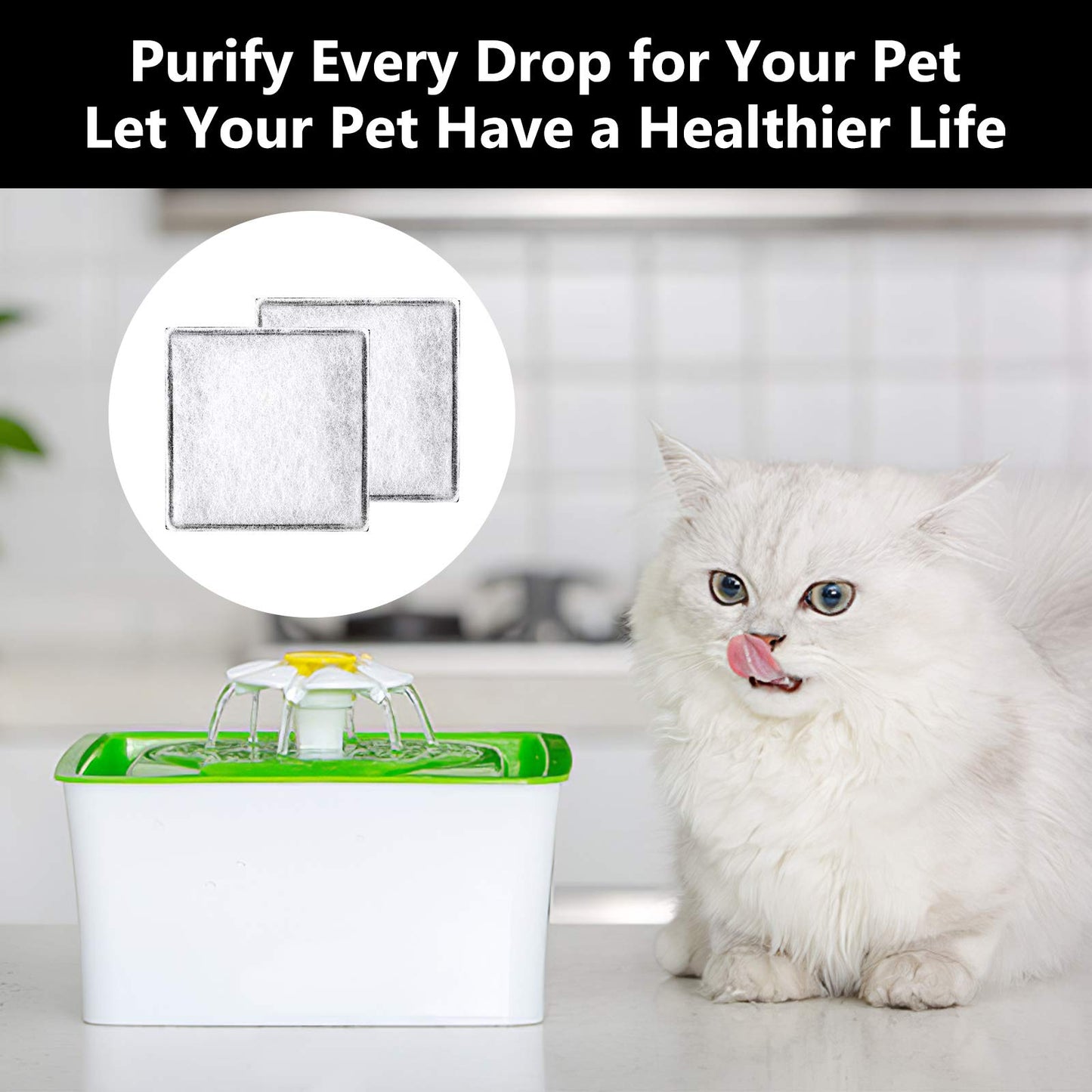 Filtros de Carbono MyfatBOSS Repuestos Compatibles Catit Mini Flower