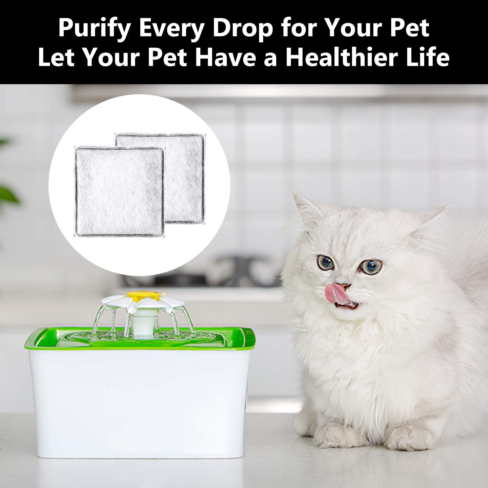 Filtros de Carbono MyfatBOSS Repuestos Compatibles Catit Mini Flower