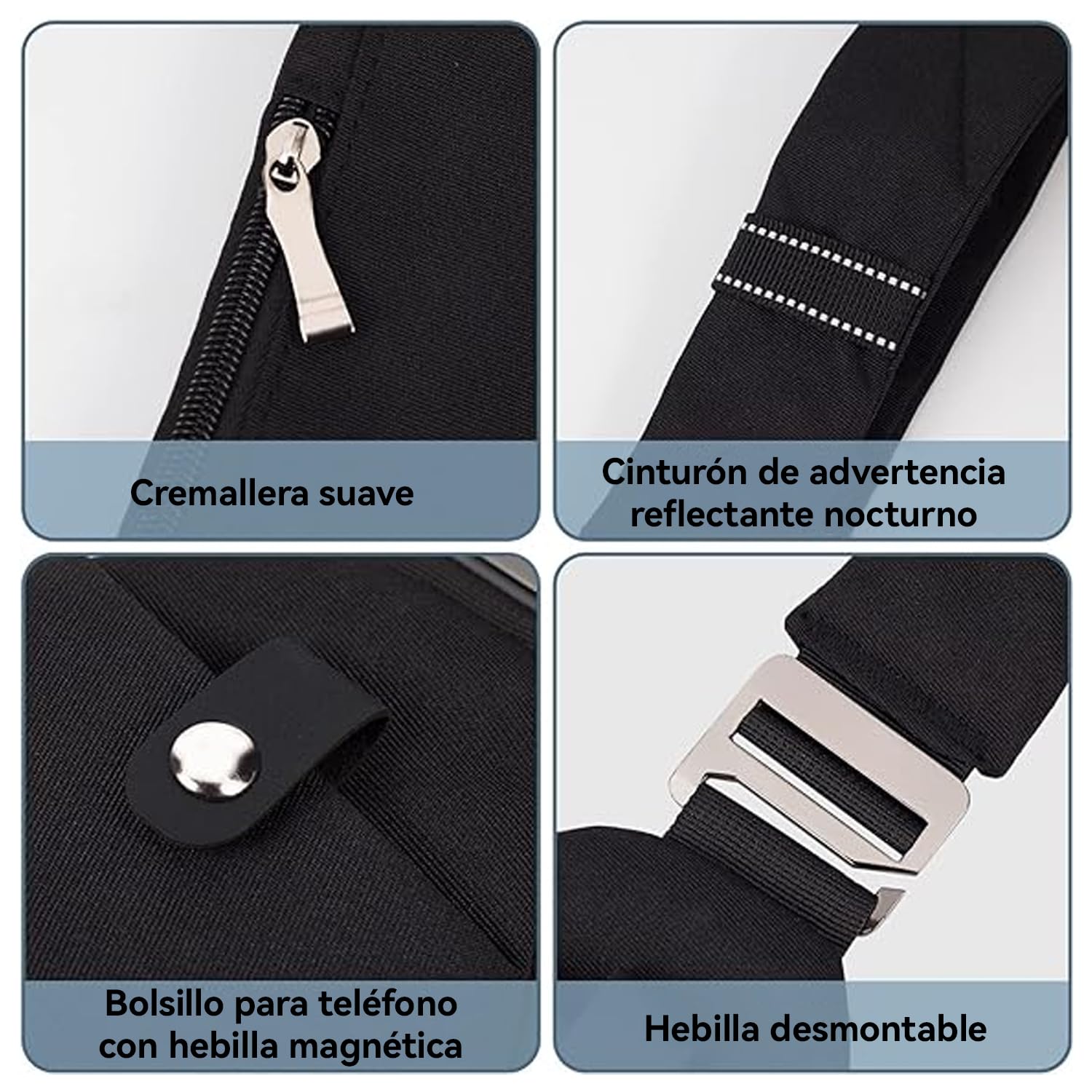 CXJYSD Bolso De Hombro De Viaje Personal, Bolso Cruzado Antirrobo Con Múltiples Bolsillos, Bolso Cruzado Ligero Para Deportes De Viaje Al Aire Libre Para Hombres Y Mujeres (negro-03)