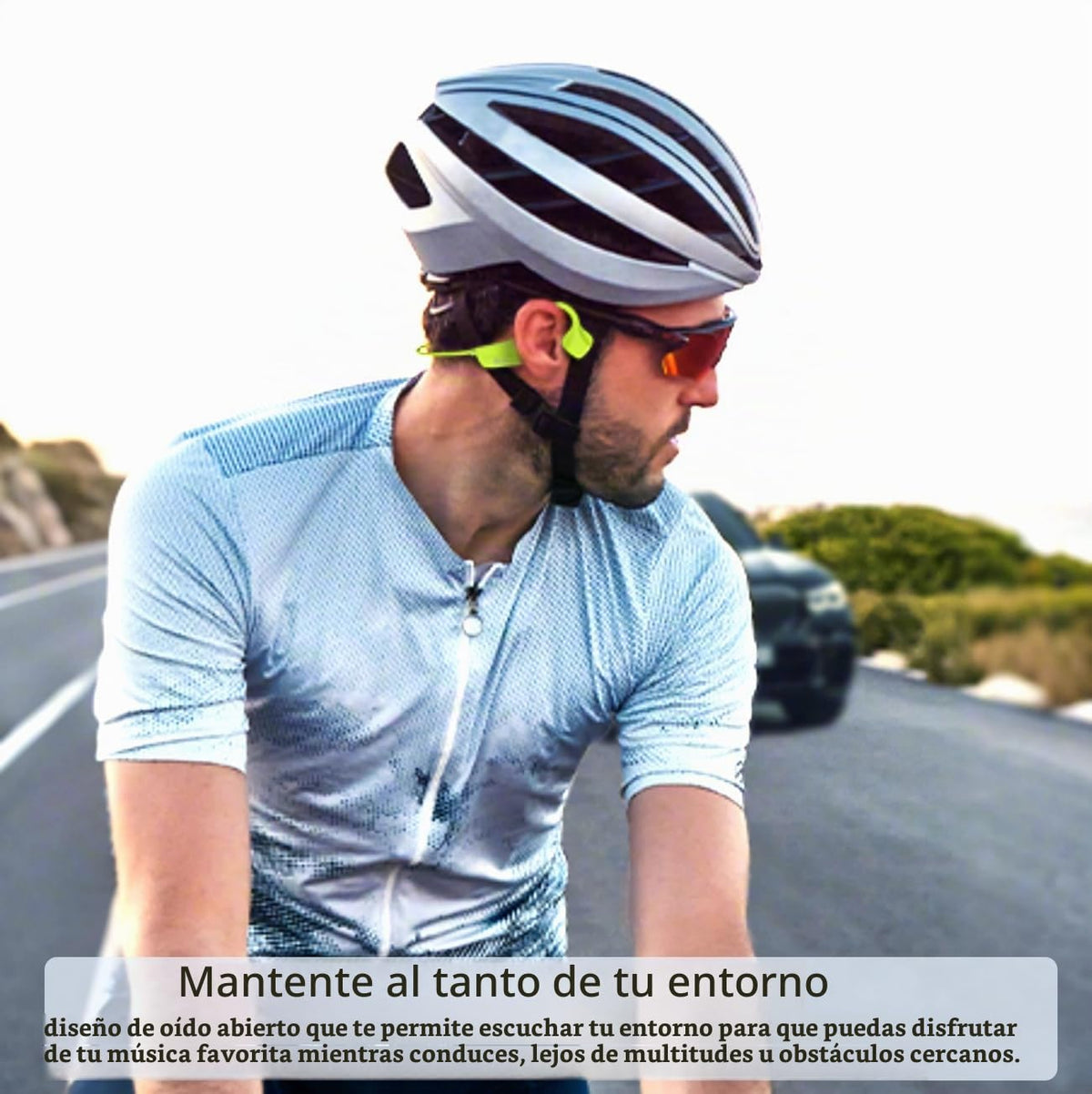 Auriculares Deportivos Bluetooth YouthWhisper Negro de Conducción Ósea Impermeables para Entrenamientos y Ciclismo