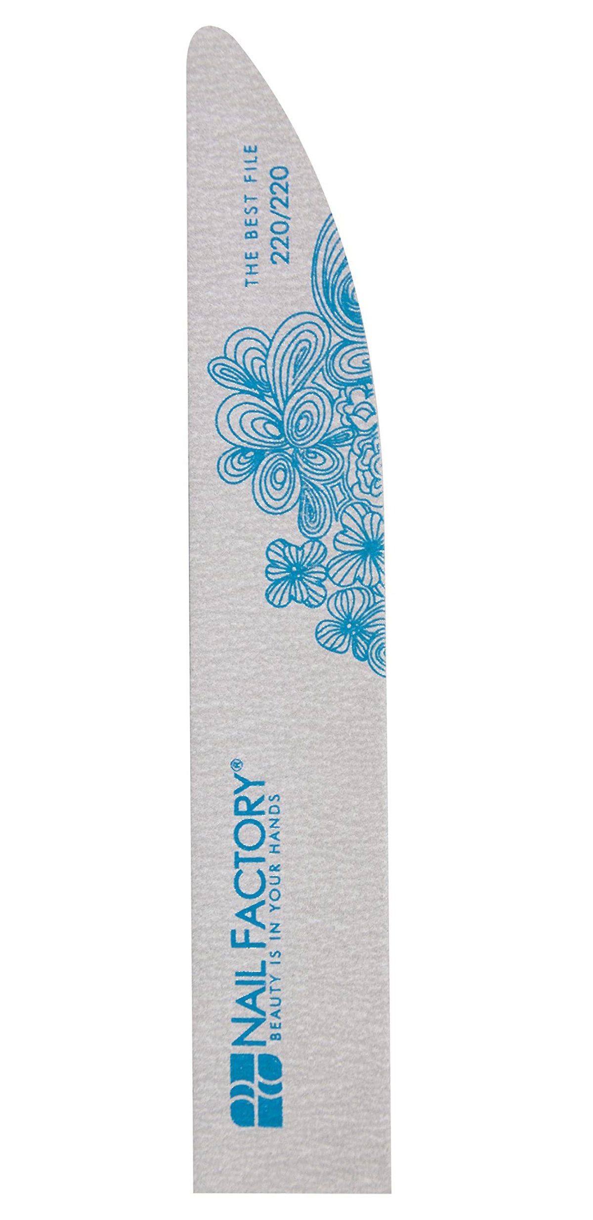 NAIL FACTORY - Pack de Limas Para Manicure Master File Pack, 50 Limas de doble cara. 25 limas grano 100/100, 15 limas grano 150/150 10 limas grano 220/220