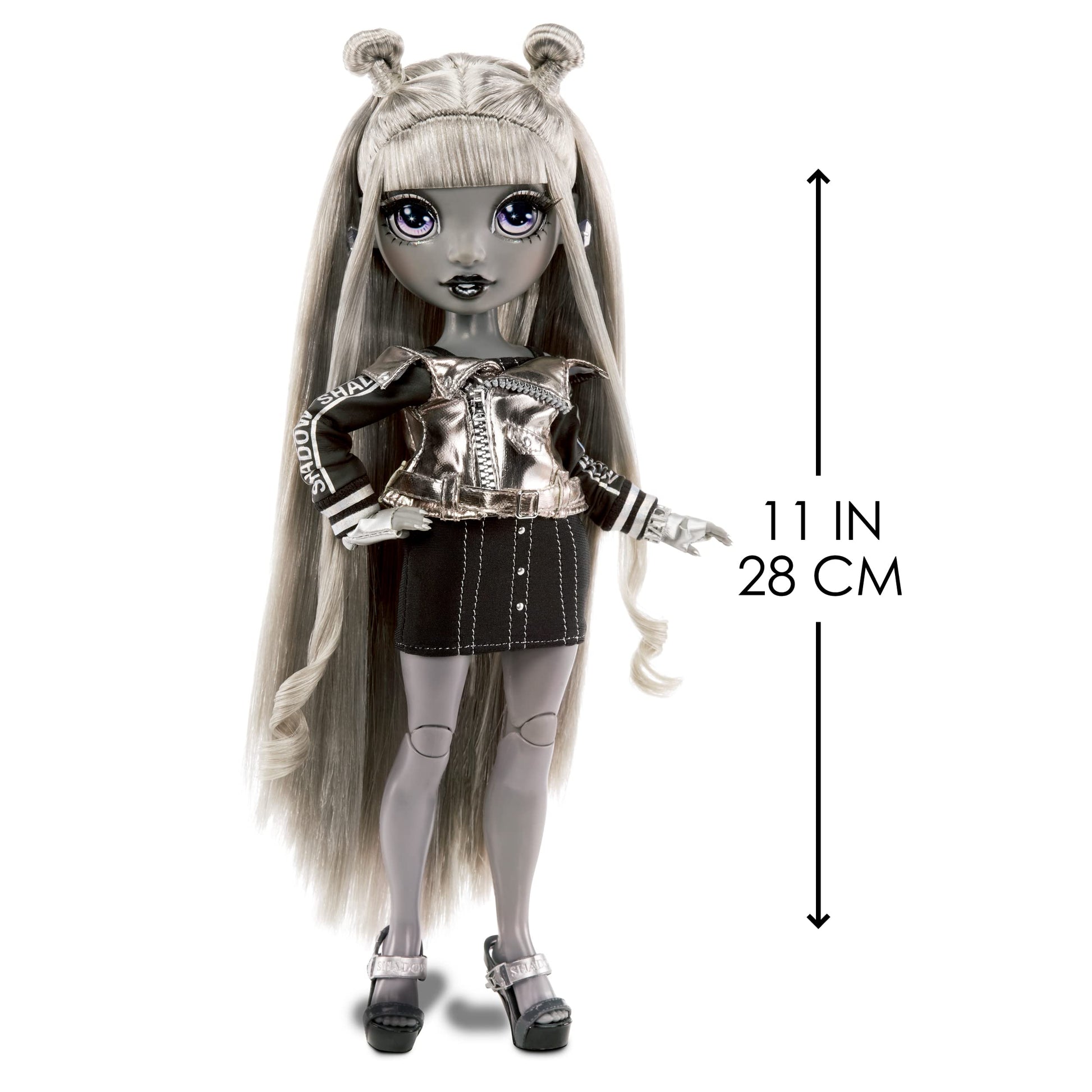 Muñeca de Moda MGA Rainbow High Blanco y Negro Shadow High Series Luna Madison Original