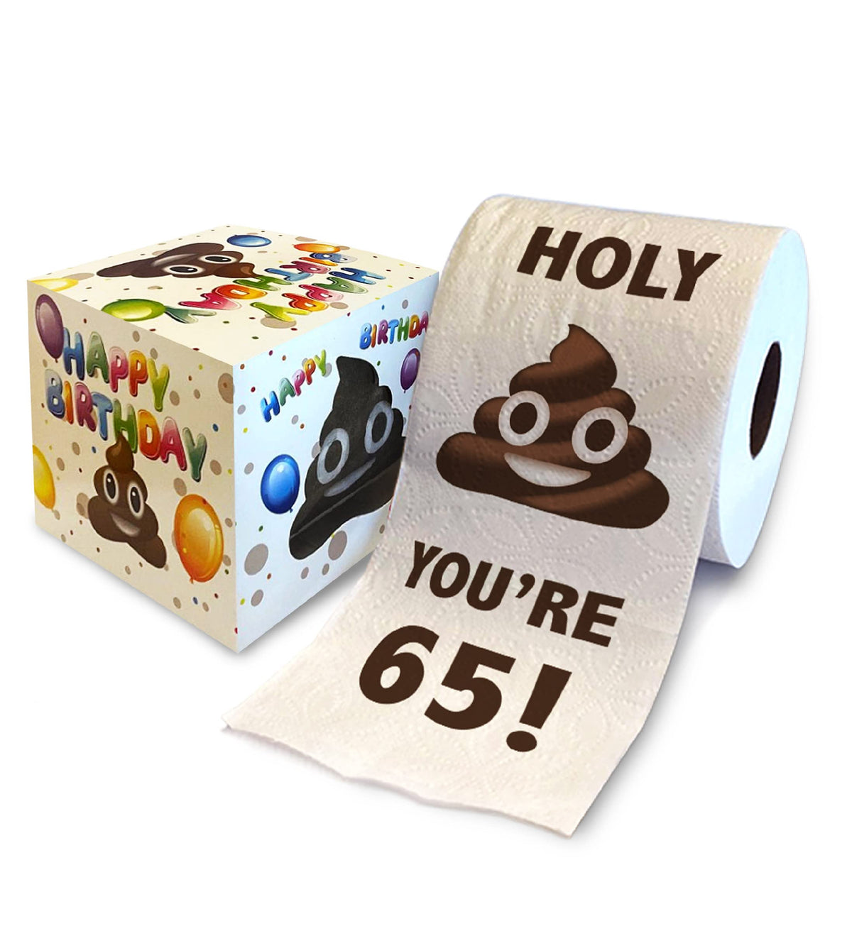 Papel Higiénico TP Holy Poop Eres 65 Impreso, Divertido para Regalo de Cumpleaños 65 para Hombre o Mujer
