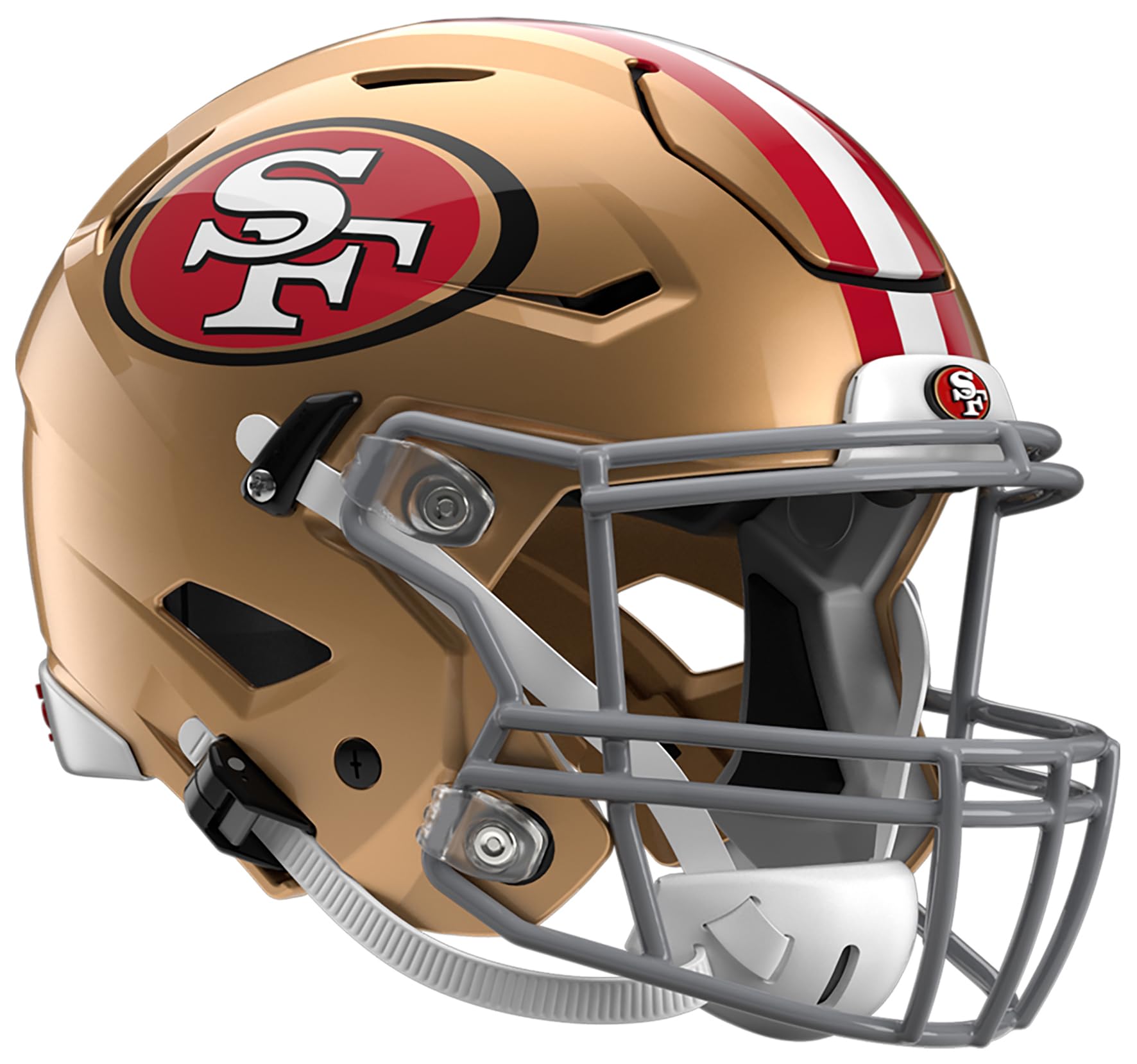 NFL Antena Digital HD para TV, San Francisco 49ers, Diseño de Casco, Ultradelgada de Alta Definición + Cable Coaxial de 5 Metros - Licencia Oficial
