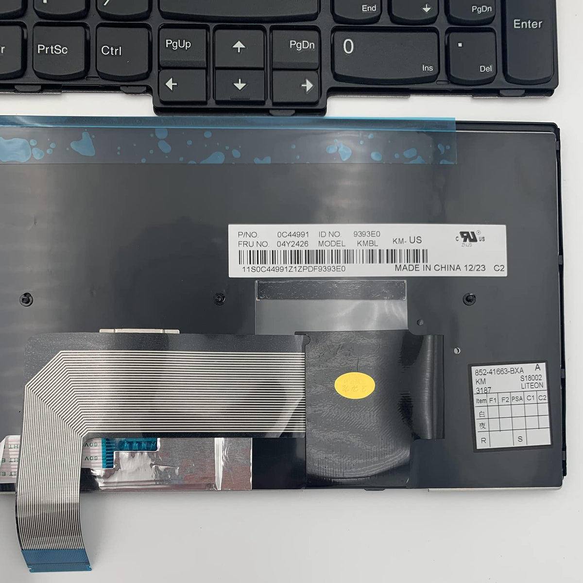 Repuesto Portátil Tiugochr Lenovo ThinkPad Negro con Teclado de Señalización