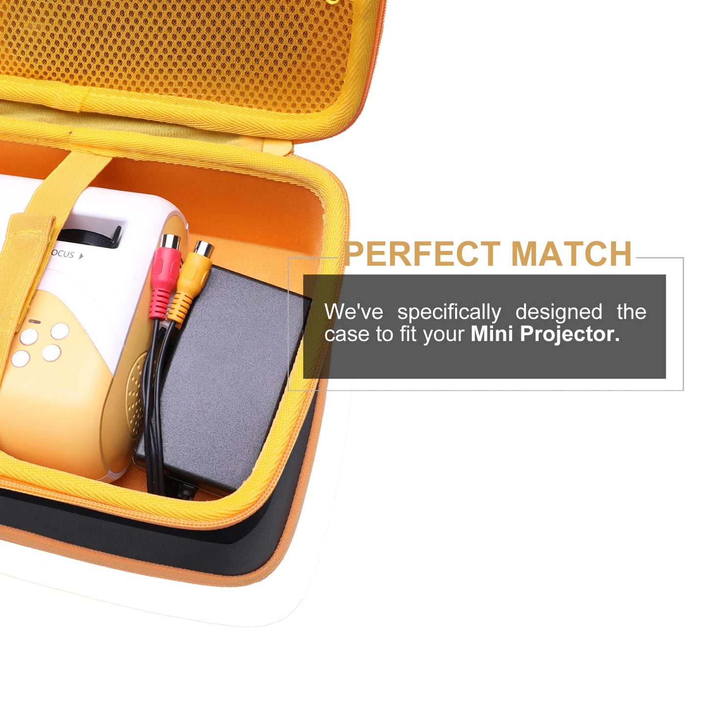 LTGEM - Funda rígida de viaje para proyector AuKing Mini 2023 actualizada, solo funda (interior: 9.2 x 6.2 x 2.4 pulgadas)