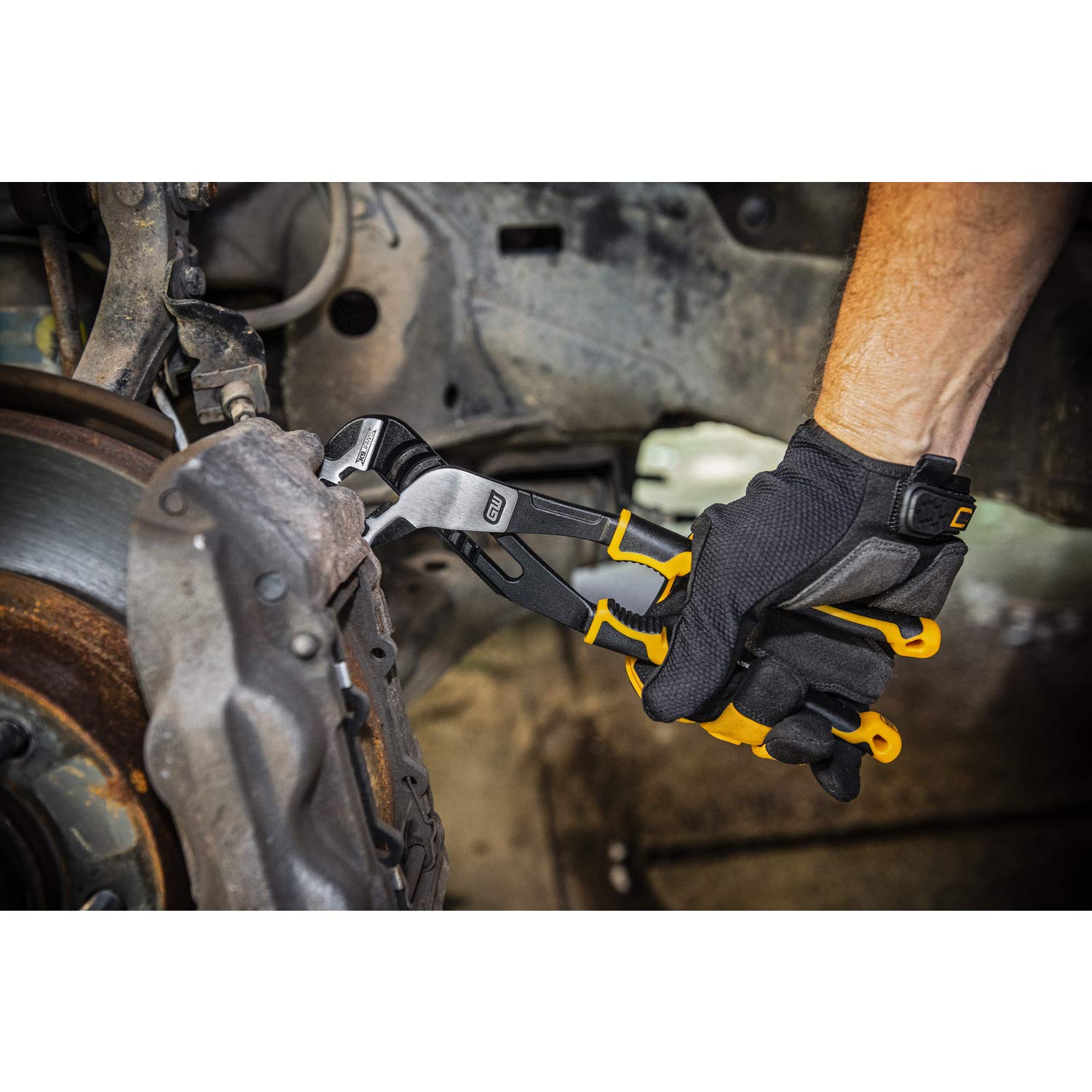 GEARWRENCH Pitbull K9 - Alicates de lengüeta y ranura de doble material de 8 pulgadas, 82169C