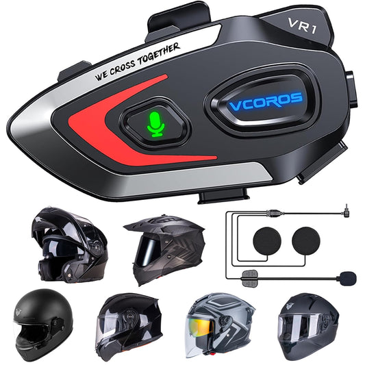 Auriculares VR1 VCOROS Negros con Cancelación de Ruido Doble y Respuesta Automática