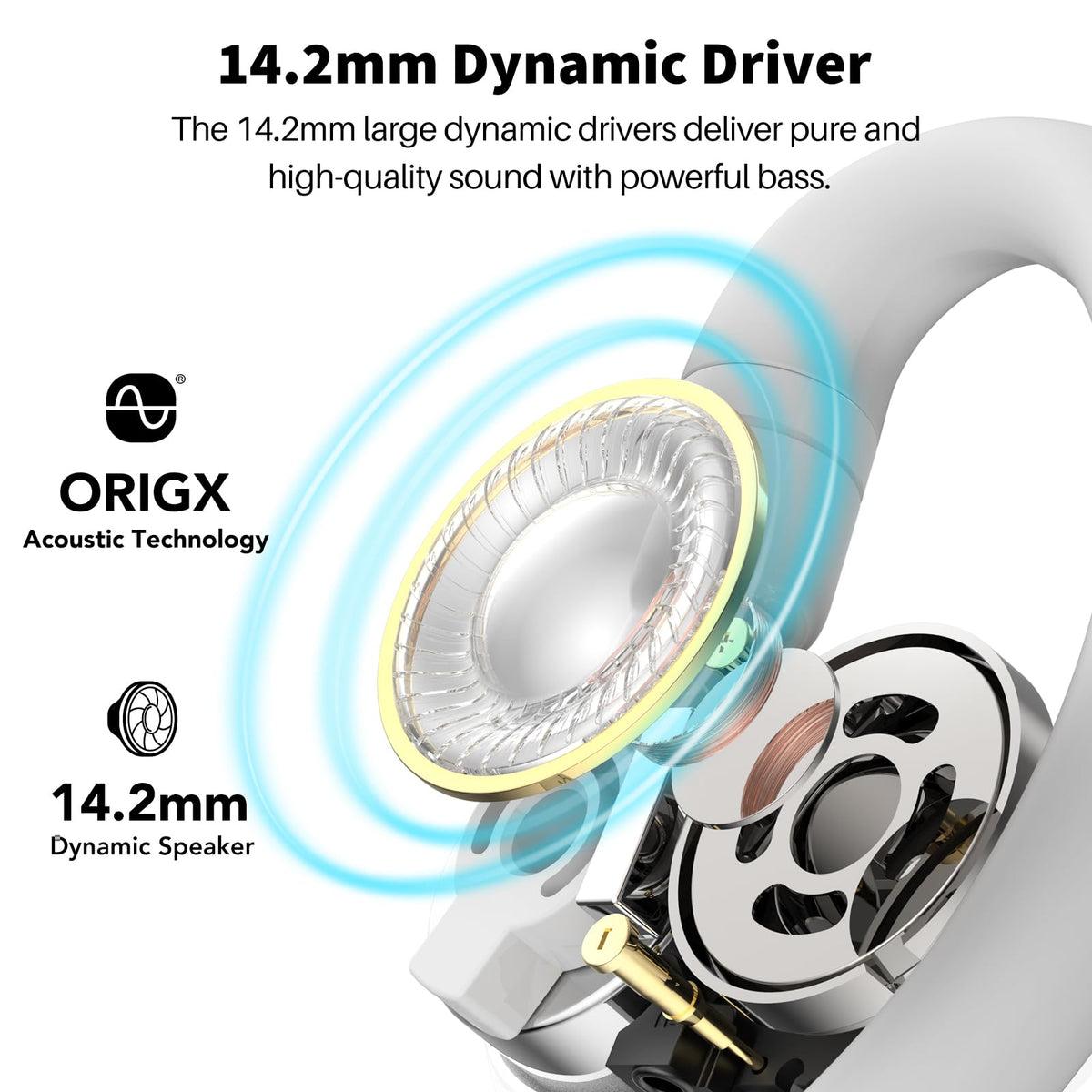 Auriculares Inalámbricos TOZO O2 Ligeros Multiángulo Bluetooth 5.3 Reacondicionado