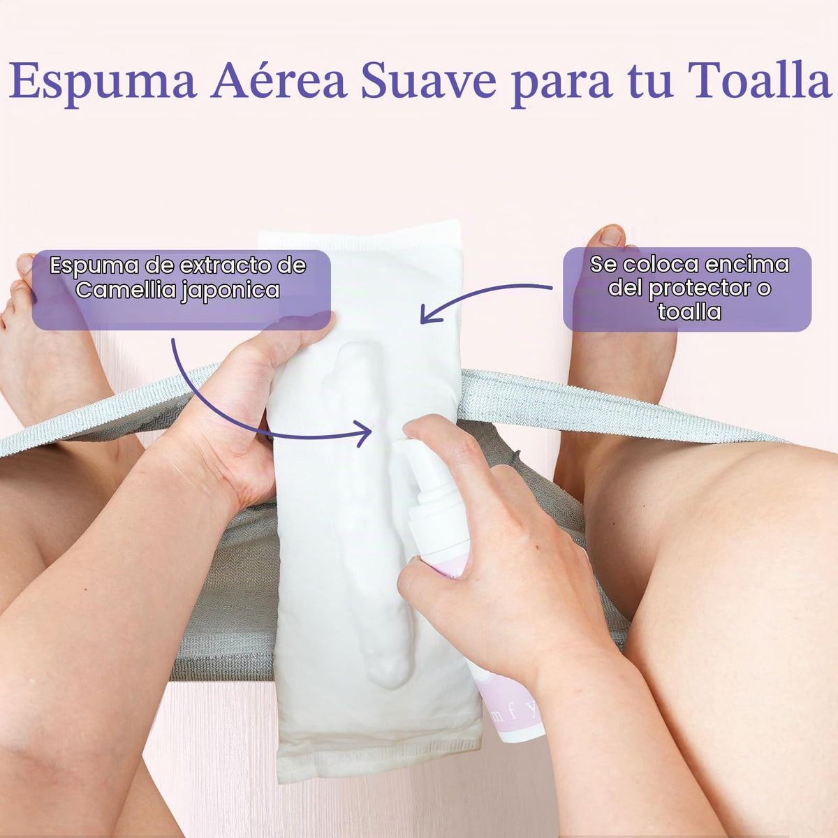 Purcomfy Espuma Calmante Perineal para el Cuidado Posparto Refrescante