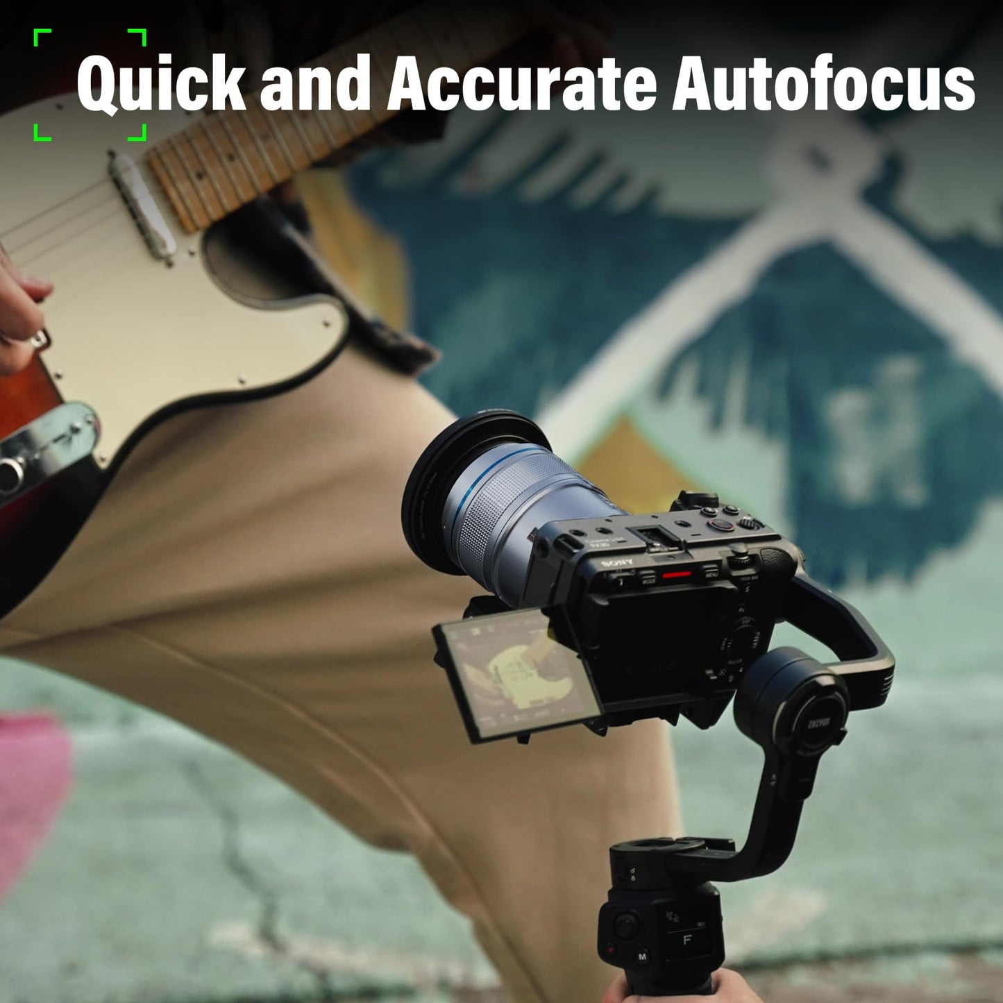 Sirui Sniper Autofocus Lens Set, F1.2 Gran Angular APS-C Camera Lens for A5 A6 A7 FX A9 ZV-E Series (E Mount, Silver)