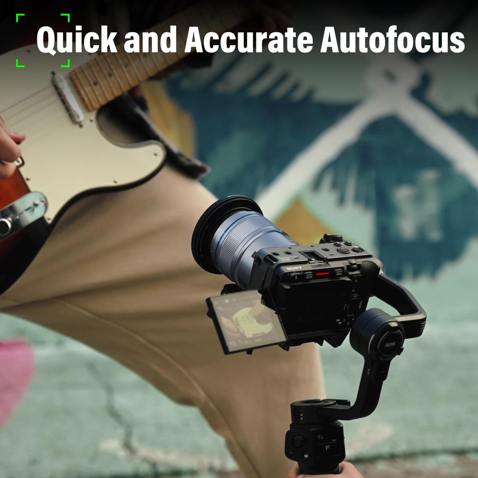 Sirui Sniper Autofocus Lens Set, F1.2 Gran Angular APS-C Camera Lens for A5 A6 A7 FX A9 ZV-E Series (E Mount, Silver)