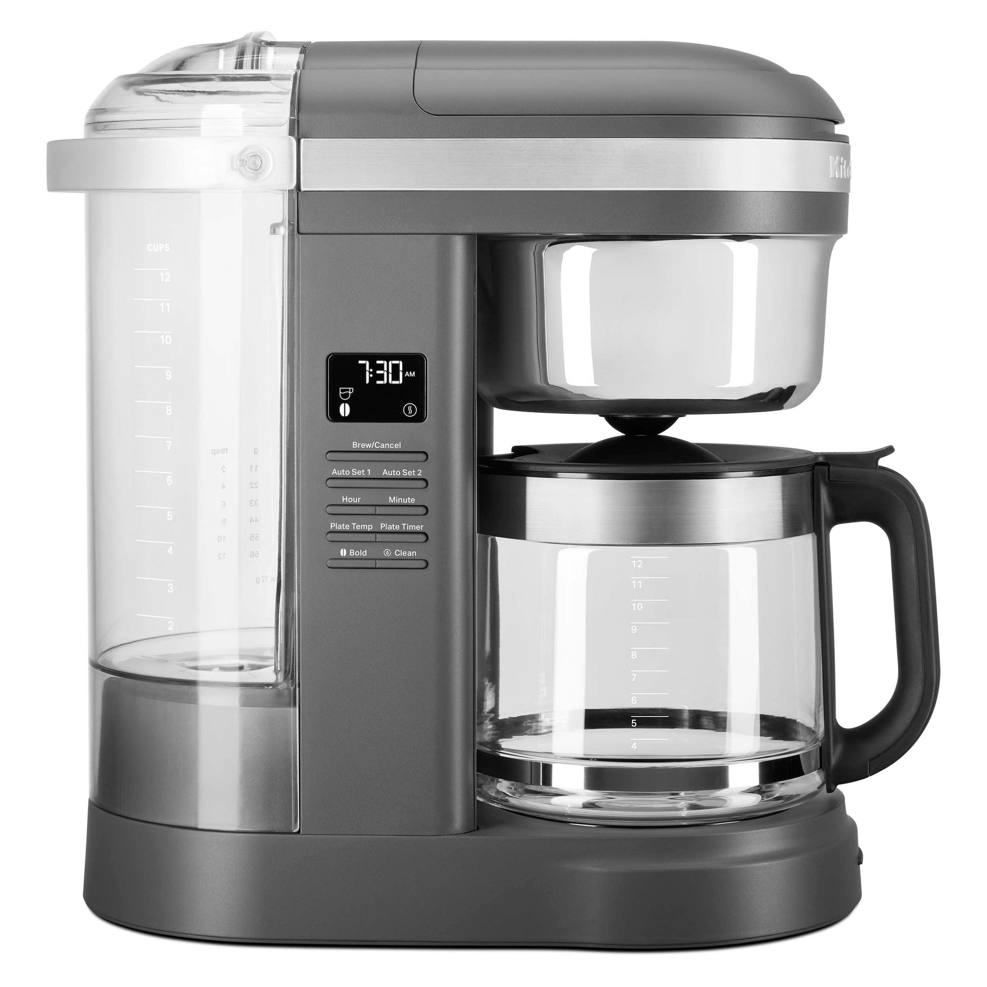 KitchenAid KCM1209DG Drip Coffee Maker, 12 Cup, Matte Charcoal Gris