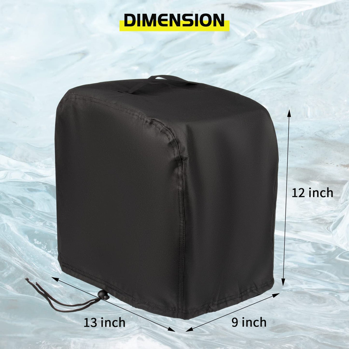 Guisong - Funda para máquina de hielo AGLUCKY para máquina de hielo de encimera, resistente al agua y al polvo, cubierta para máquina de helado portátil o máquinas de hielo, 13 x 9 x 12 pulgadas