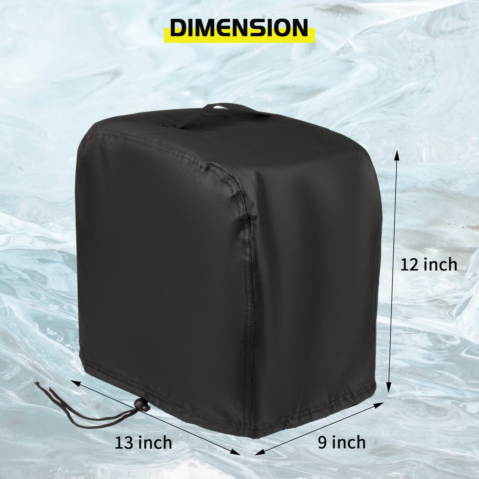 Guisong - Funda para máquina de hielo AGLUCKY para máquina de hielo de encimera, resistente al agua y al polvo, cubierta para máquina de helado portátil o máquinas de hielo, 13 x 9 x 12 pulgadas
