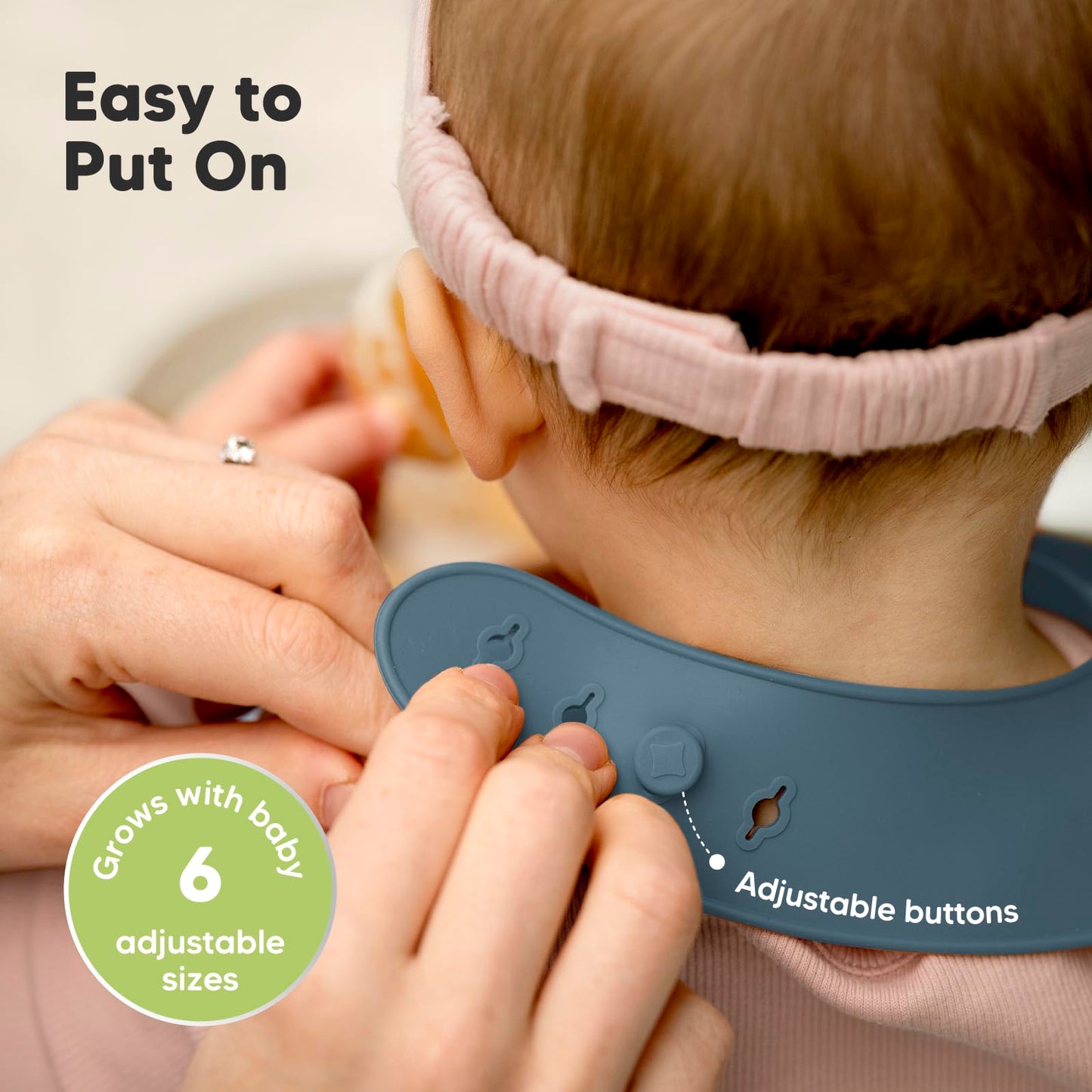 KeaBabies - Paquete de 2 baberos de silicona para bebés, baberos de silicona pura de grado alimenticio, impermeables, con bolsillo para alimentos y cierre ajustable, multicolor/fantasía (Valiant)