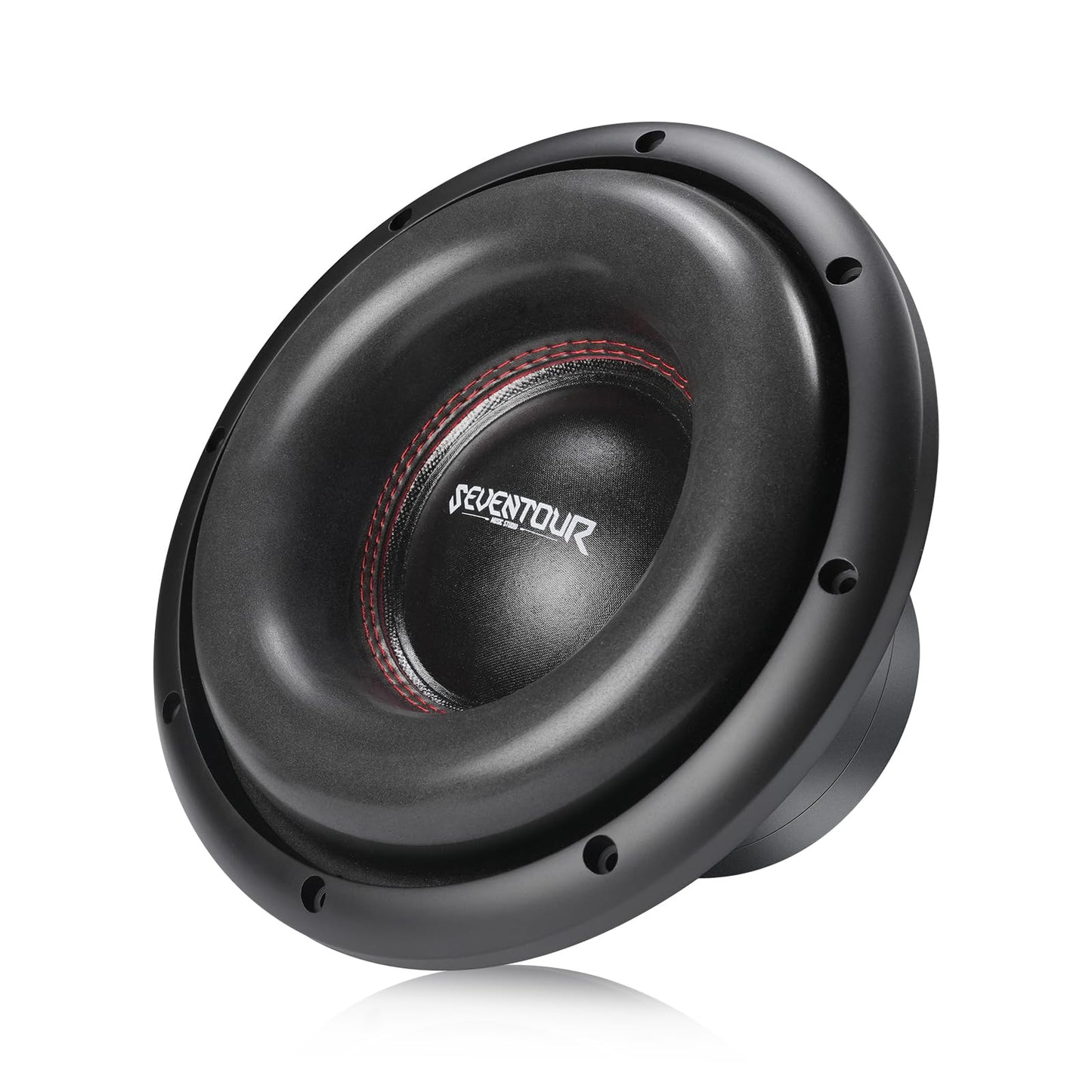 Seventour 10" 1200W de potencia máxima Subwoofer de coche dual de 4 ohmios, bobina de voz dual, imanes duales de alta resistencia, aro de espuma para sistema de sonido estéreo del vehículo (10" - dual