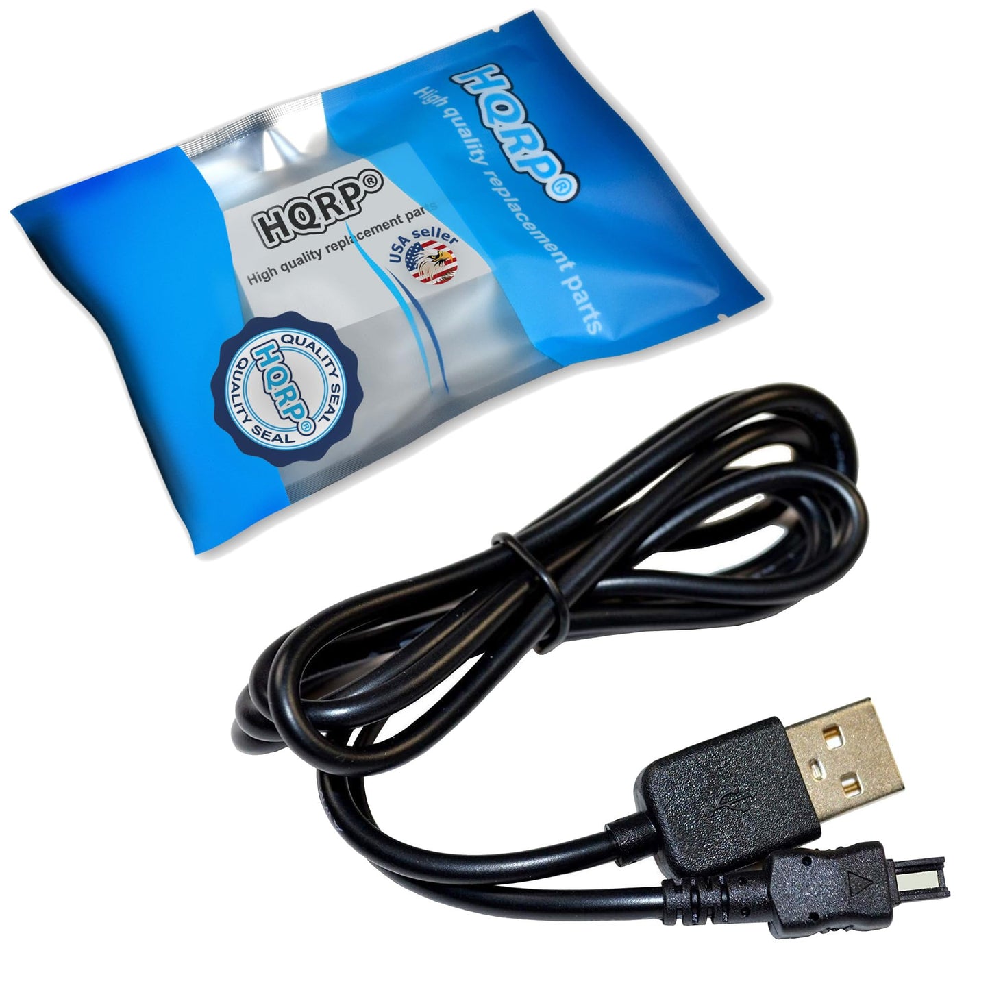 HQRP Cable de carga USB compatible con Nikon COOLPIX L100 L105 L110 L120 L310 L320 L330 L340 L810 L820 L830 L840 S830 B500 Cámara digital 25803 VEB-006-EA EH67 EH-67 Adaptador de CA Cable de