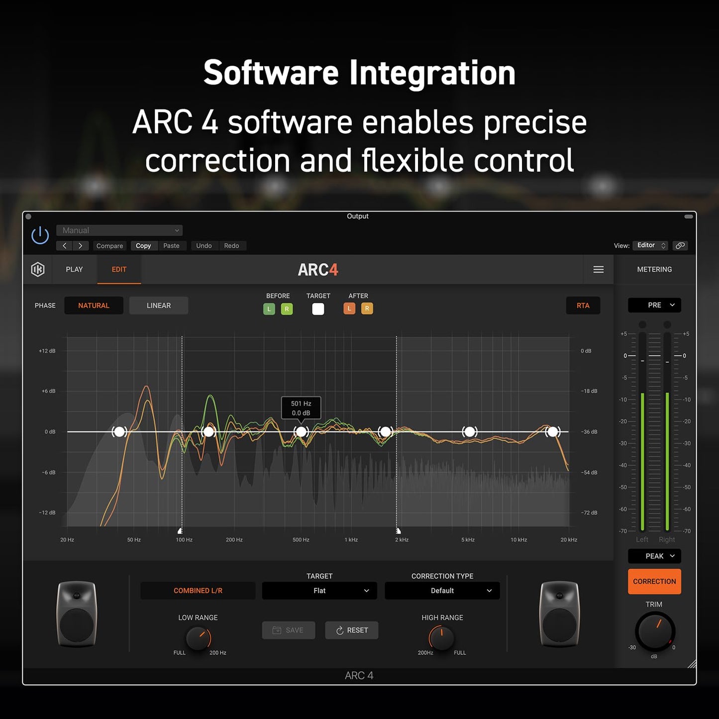 Procesador de Audio IK Multimedia ARC Studio Avanzado para Corrección de Sala