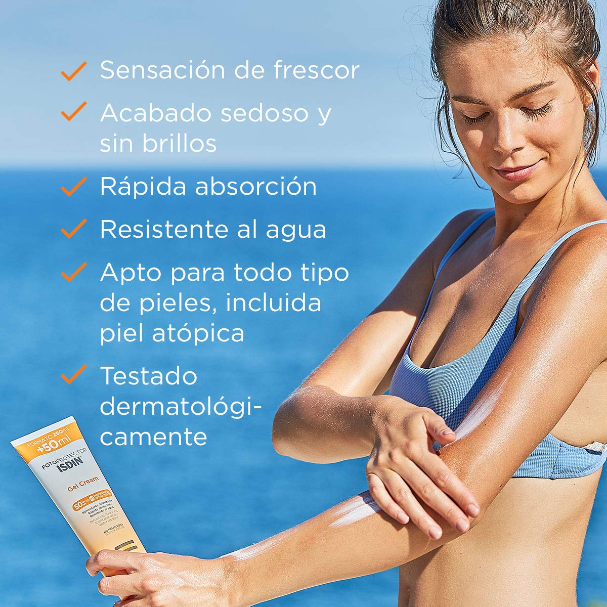 Isdin Crema de manos hidratante Ureadin Manos Plus 50 ml + Fotoprotector Gel Cream SPF 50+, Protector Solar Corporal refrescante e hidratante, Ideal para toda la familia, 250 ml