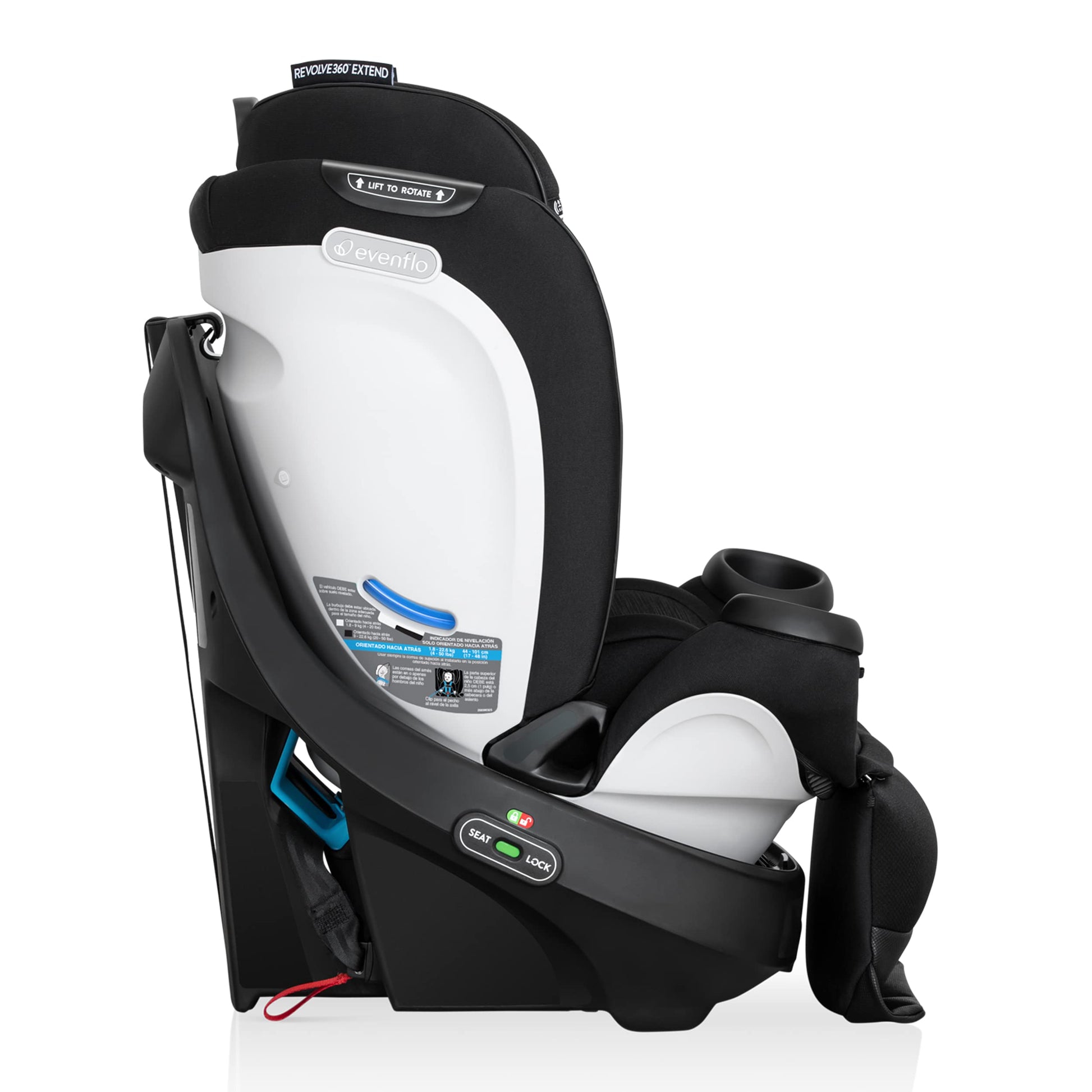 Gold Revolve360 Extend All-in-One Rotational Car Seat with SensorSafe (Onyx Black)