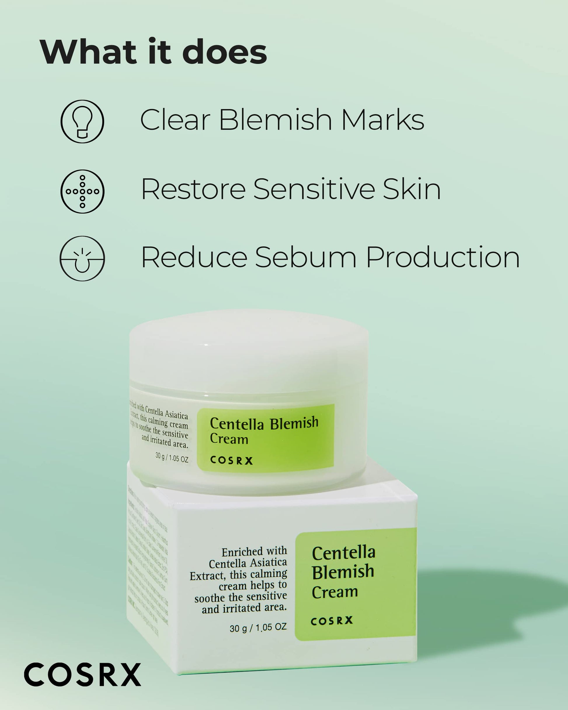 Cosrx Centella Blemish Cream 30 ml