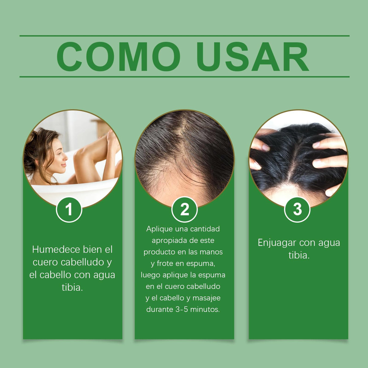 Champú Batana con Extracto de Romero 300ML para Cabello Suave y Esponjoso Adecuado para Hombres y Mujeres