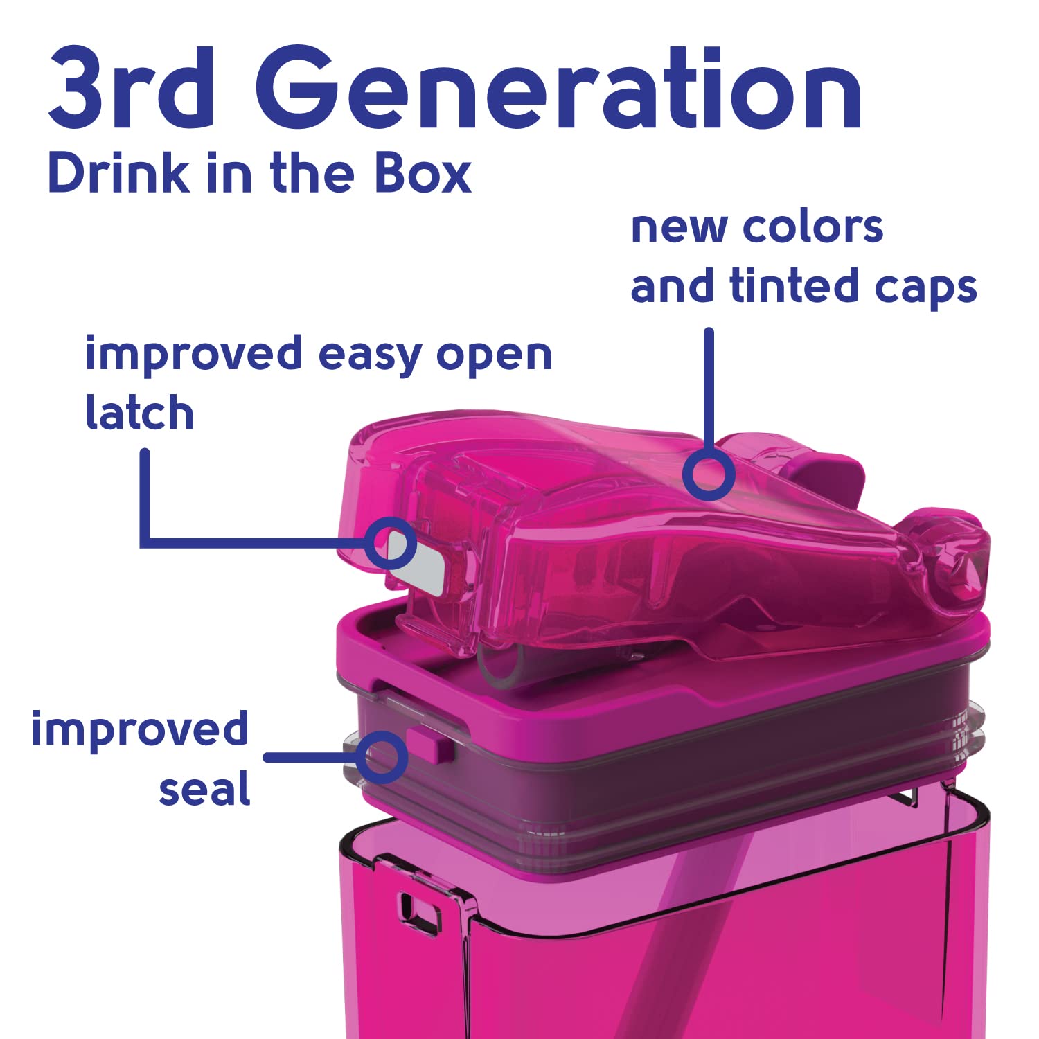 Precidio Design - Recipiente reutilizable ecológico para bebidas en la caja, 12 onzas (morado) 1012PR