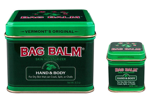 Bag Balm Bálsamo para bolsas, paquete de 2 (8 onzas y 1 onza)