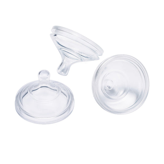 Boon Nursh - Pezones de biberón de silicona para biberones de bebé Boon Nursh - Suministros de alimentación de biberones de bebé - Pezones de biberón de flujo rápido - 3 unidades